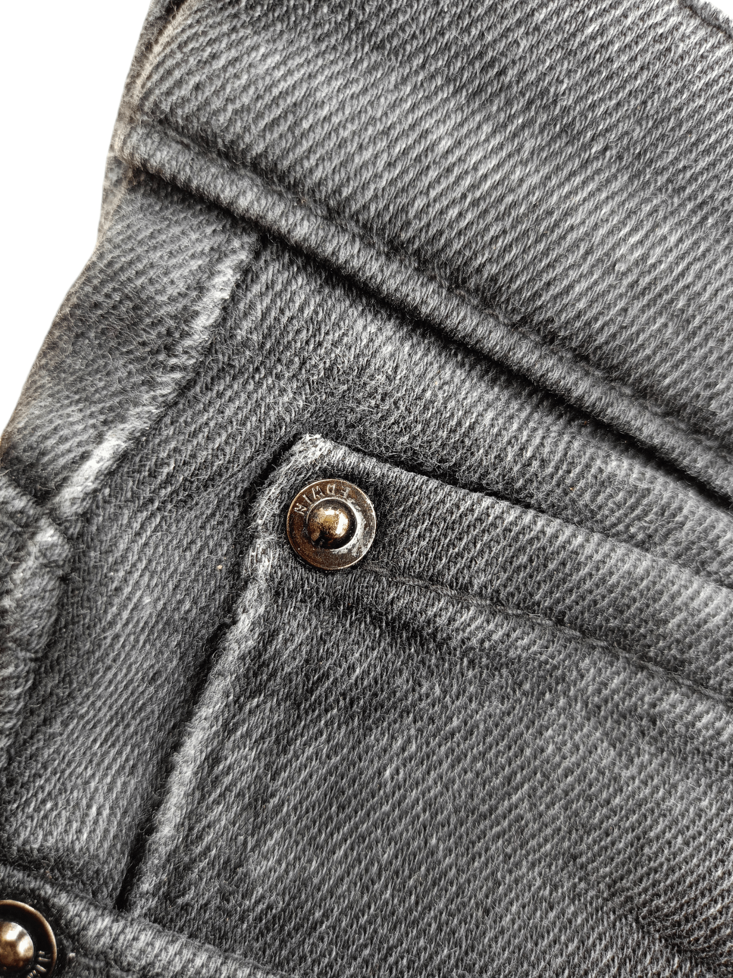 Edwin × Vintage EDWIN Black Women's Vintage Streetwear Denim Size 31" - 10 Thumbnail