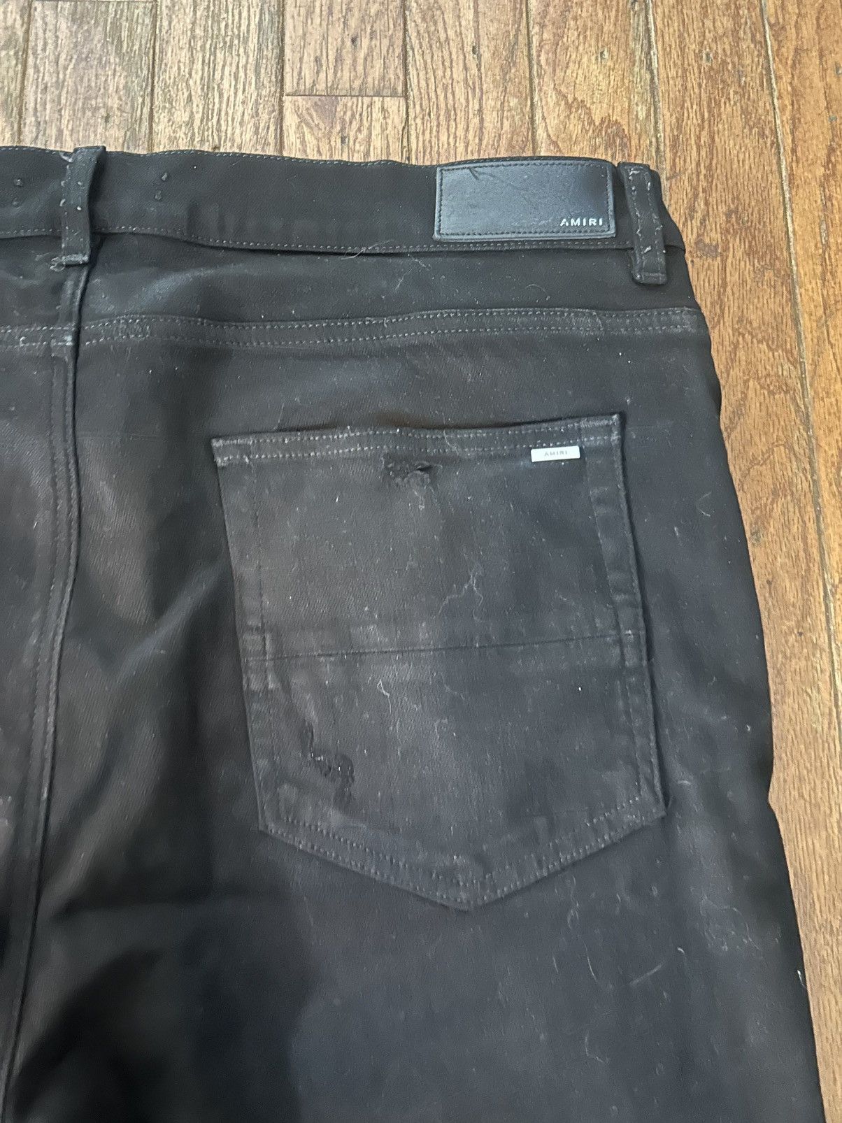 Amiri Amiri Black MX1 Distressed Skinny Jeans Size - 38 Size US 38 / EU 54 - 11 Thumbnail
