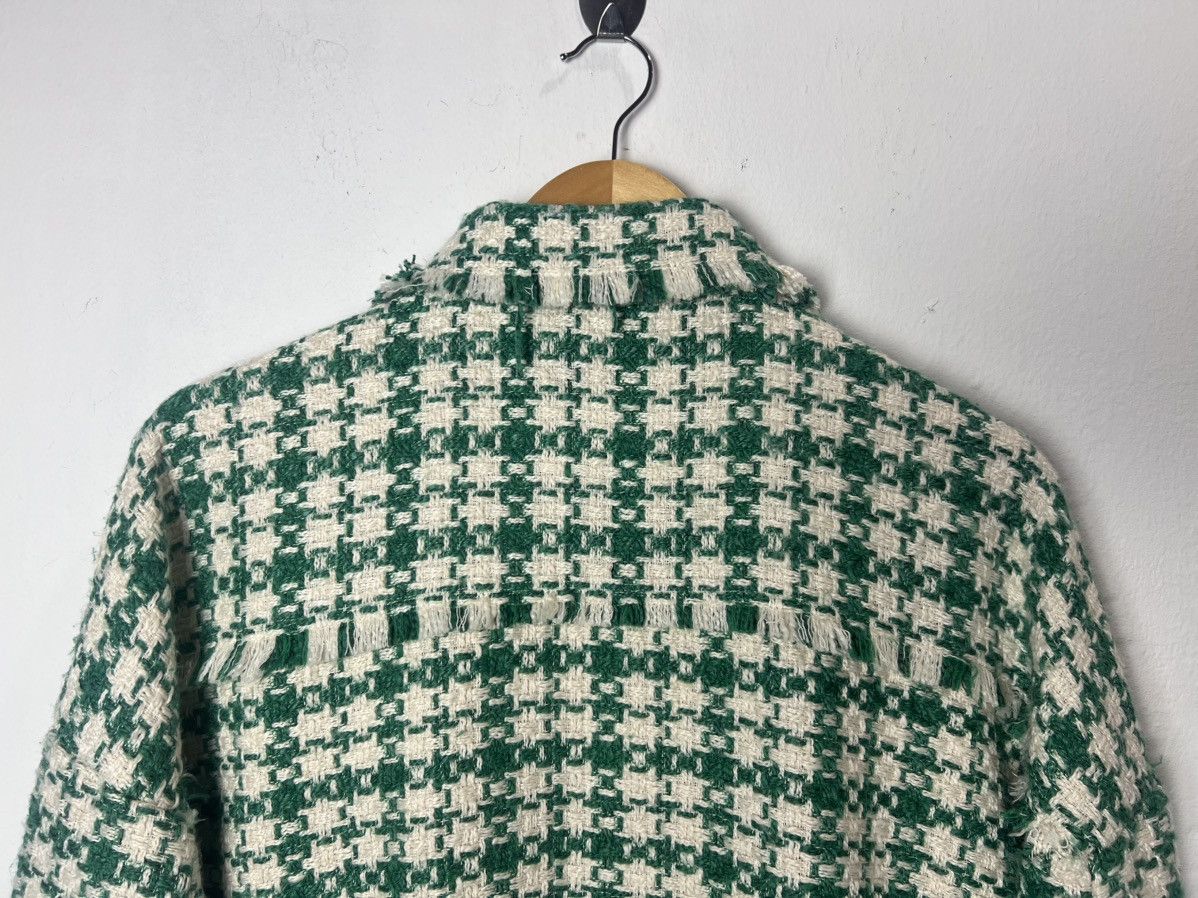 If Six Was Nine Green Tweed Frayed Jacket Size US S / EU 44-46 / 1 - 6 Thumbnail