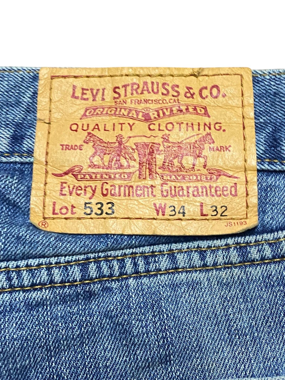 Levi's Vintage Levis 533 Rusty Ripped Baggy Jeans Size US 34 / EU 50 - 11 Thumbnail