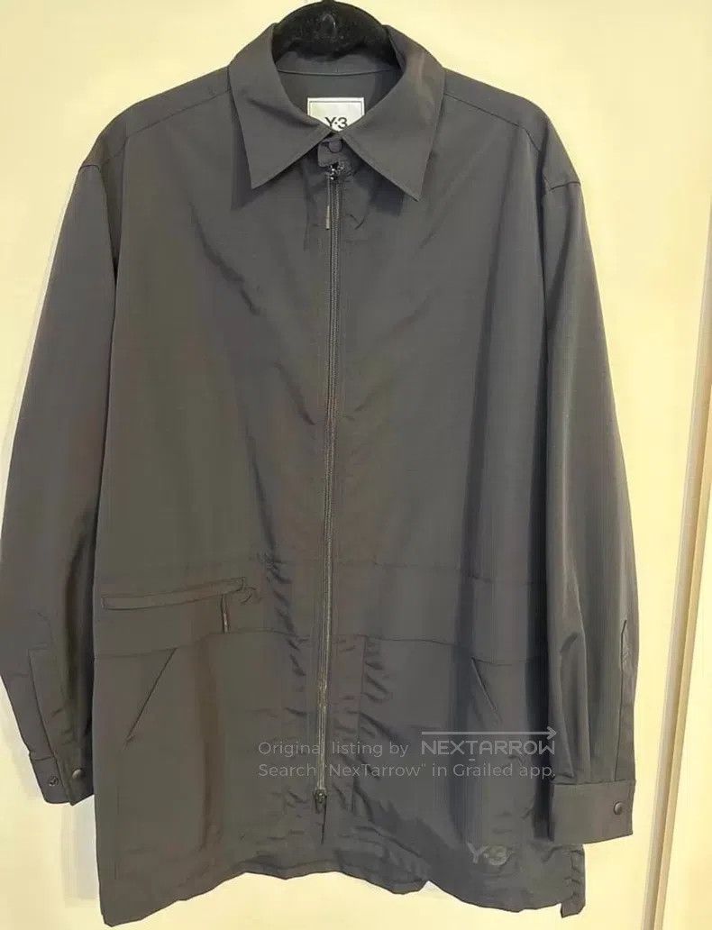 Yohji Yamamoto Yohji Yamamoto Y-3 Nylon Thin Shirt Jacket Size US M / EU 48-50 / 2 - 1 Thumbnail