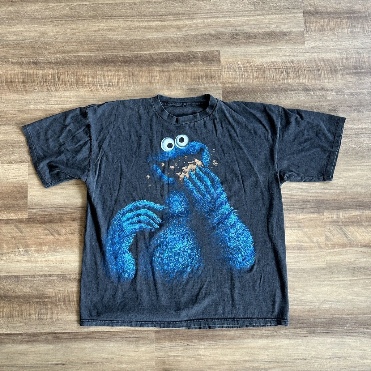 Streetwear × Vintage Vintage Sesame Street Cookie Monster Blackout