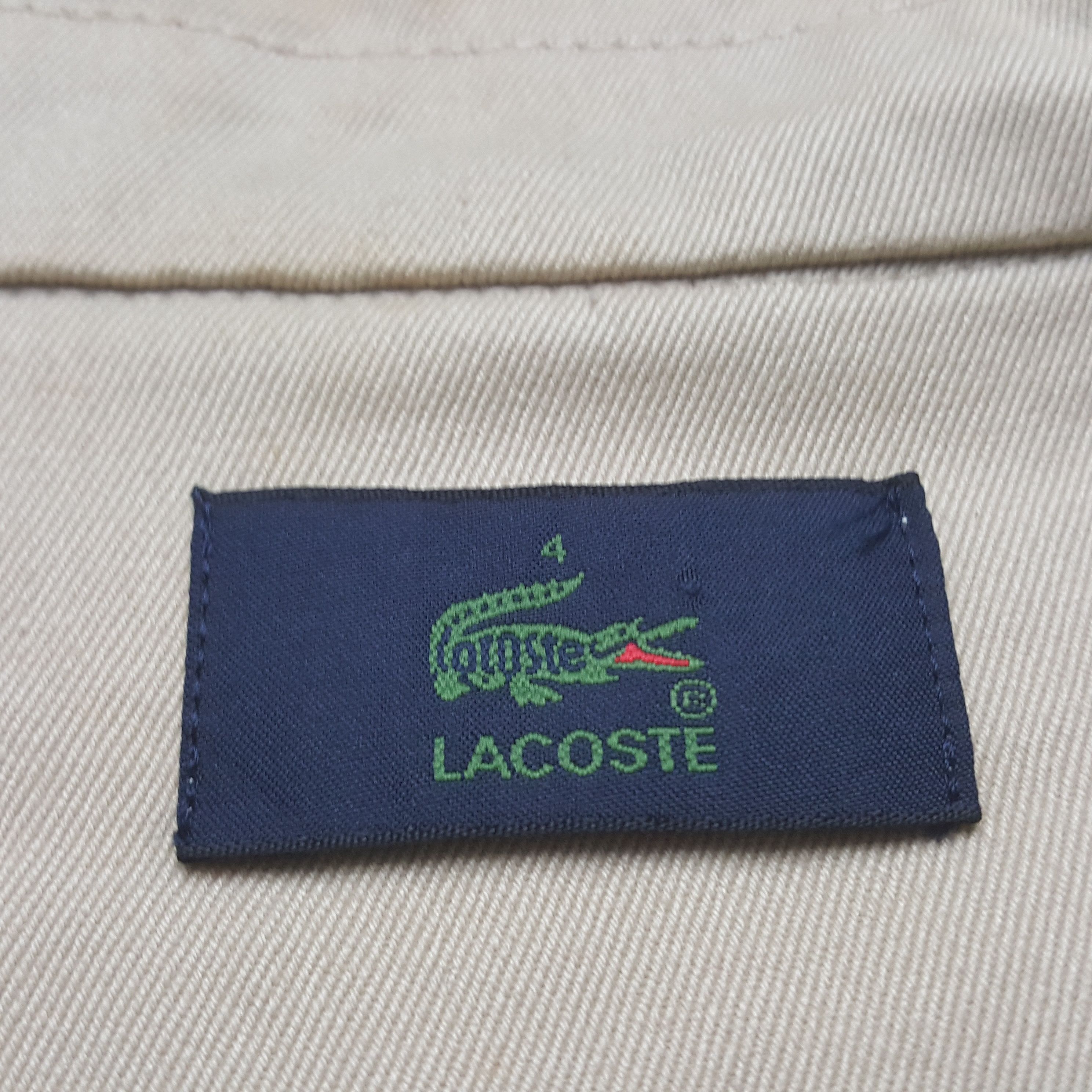 Lacoste Vintage Lacoste Khaki Button Up Jacket Size US L / EU 52-54 / 3 - 4 Thumbnail