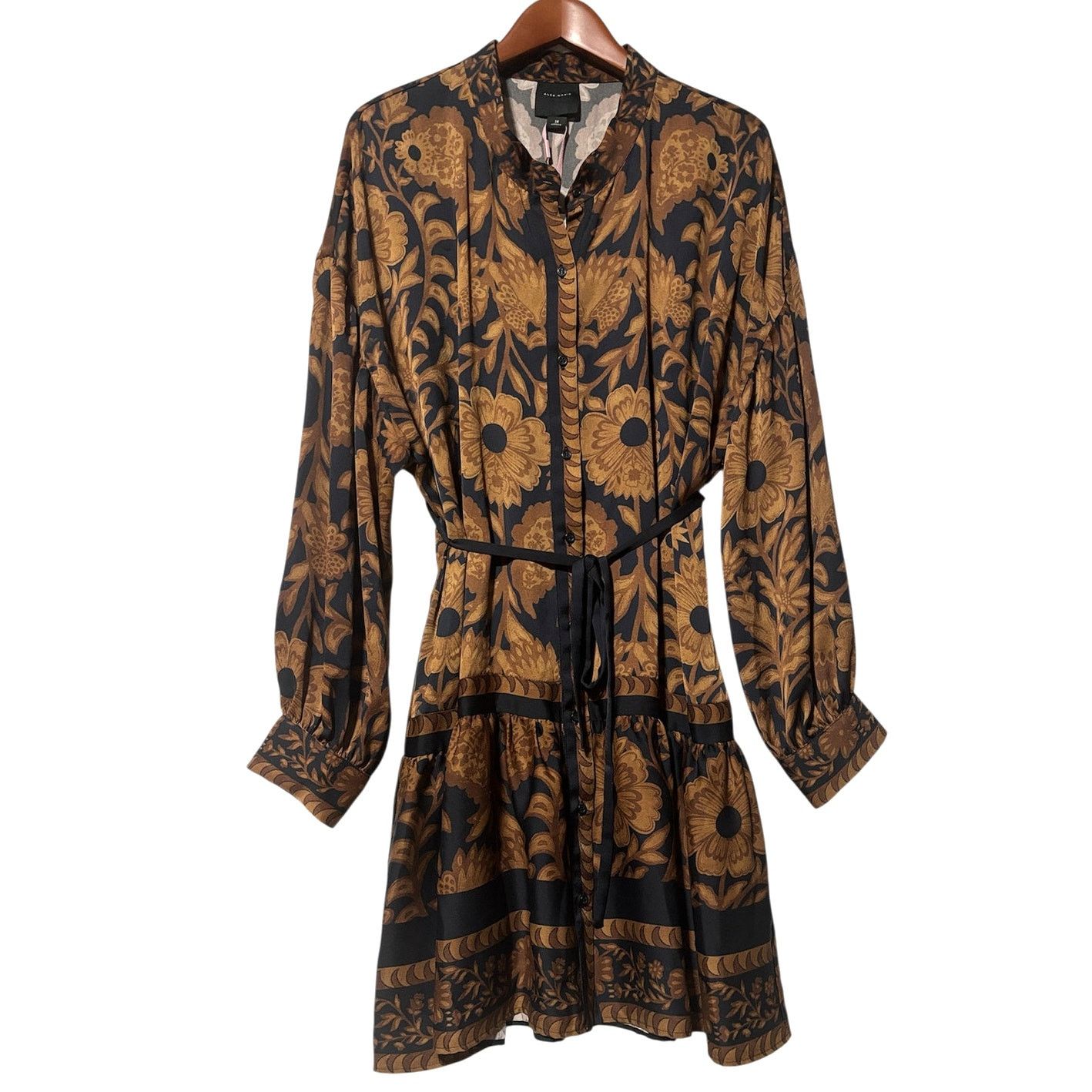 Other Size 18| ALEX MARIE Women’s Banded Collar A-Line Shift Dress Size XXL / US 16-18 / IT 52-54 - 2 Thumbnail