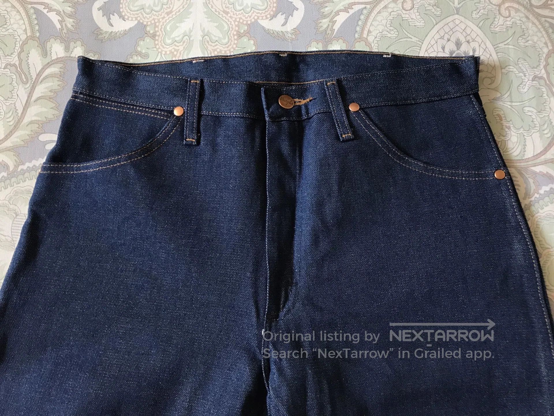 Wrangler Wrangler 13MWZ Raw Denim Jeans W34L32. Size US 34 / EU 50 - 4 Thumbnail