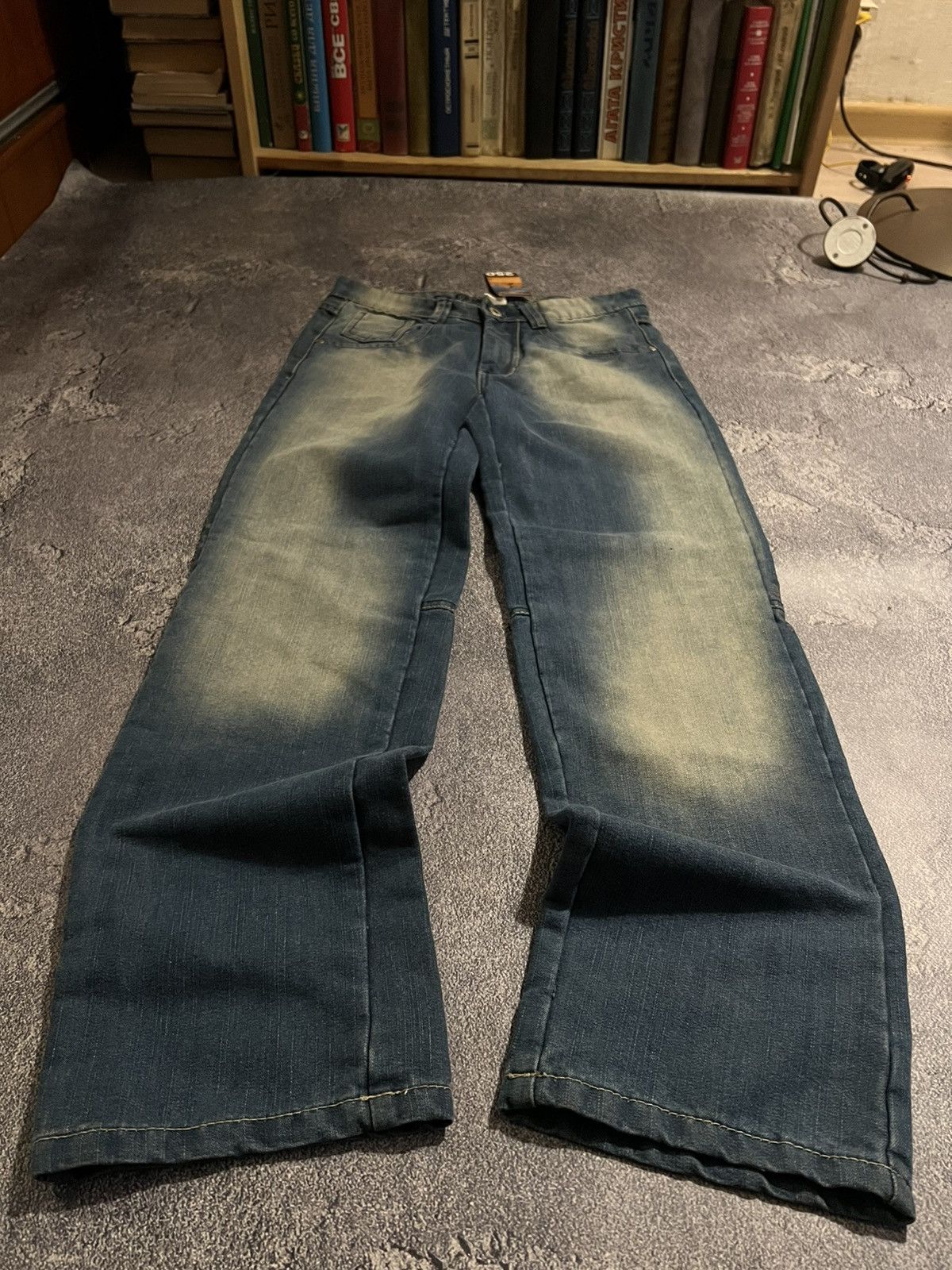 Japanese Brand Flared Destroyed Darkwear Jeans / Japanese Grunge Archive 90 Size US 30 / EU 46 - 5 Thumbnail