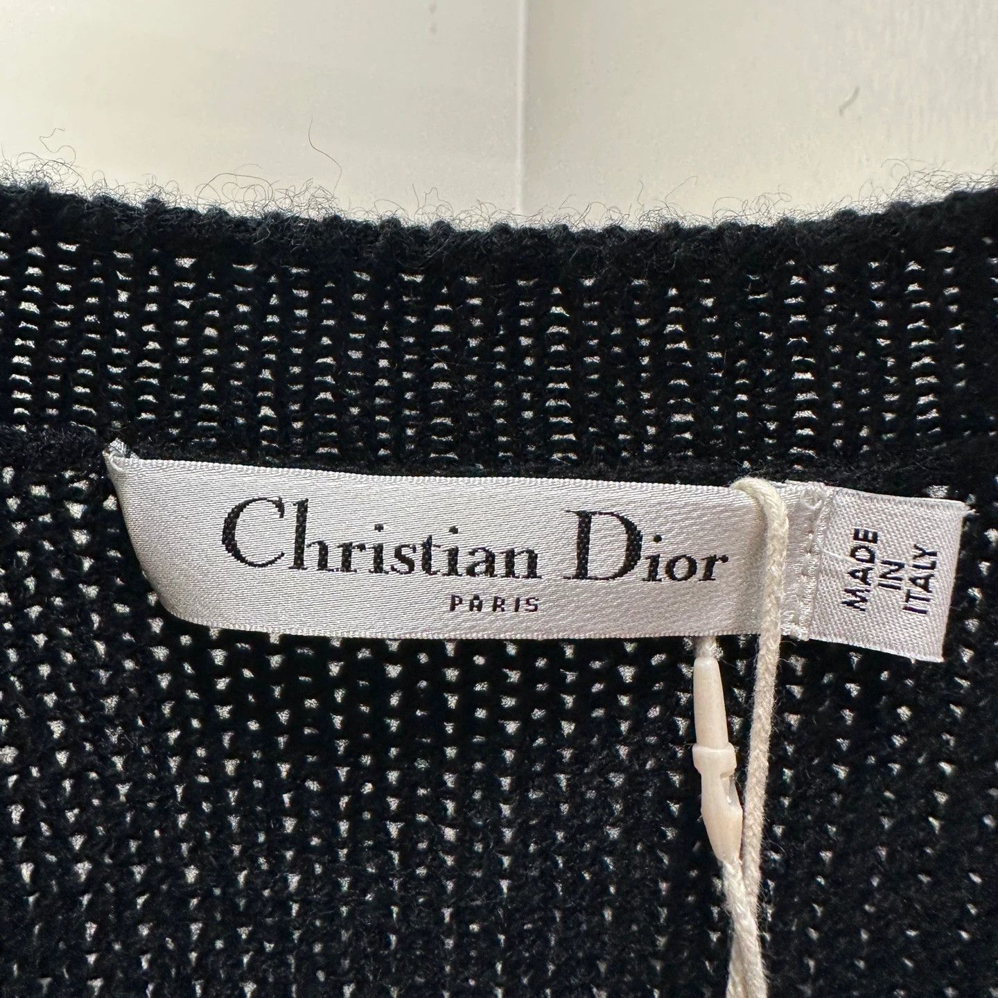 Christian Dior Monsieur Dior mar75 V-neck logo-letter cashmere 40 Size M / US 6-8 / IT 42-44 - 3 Thumbnail