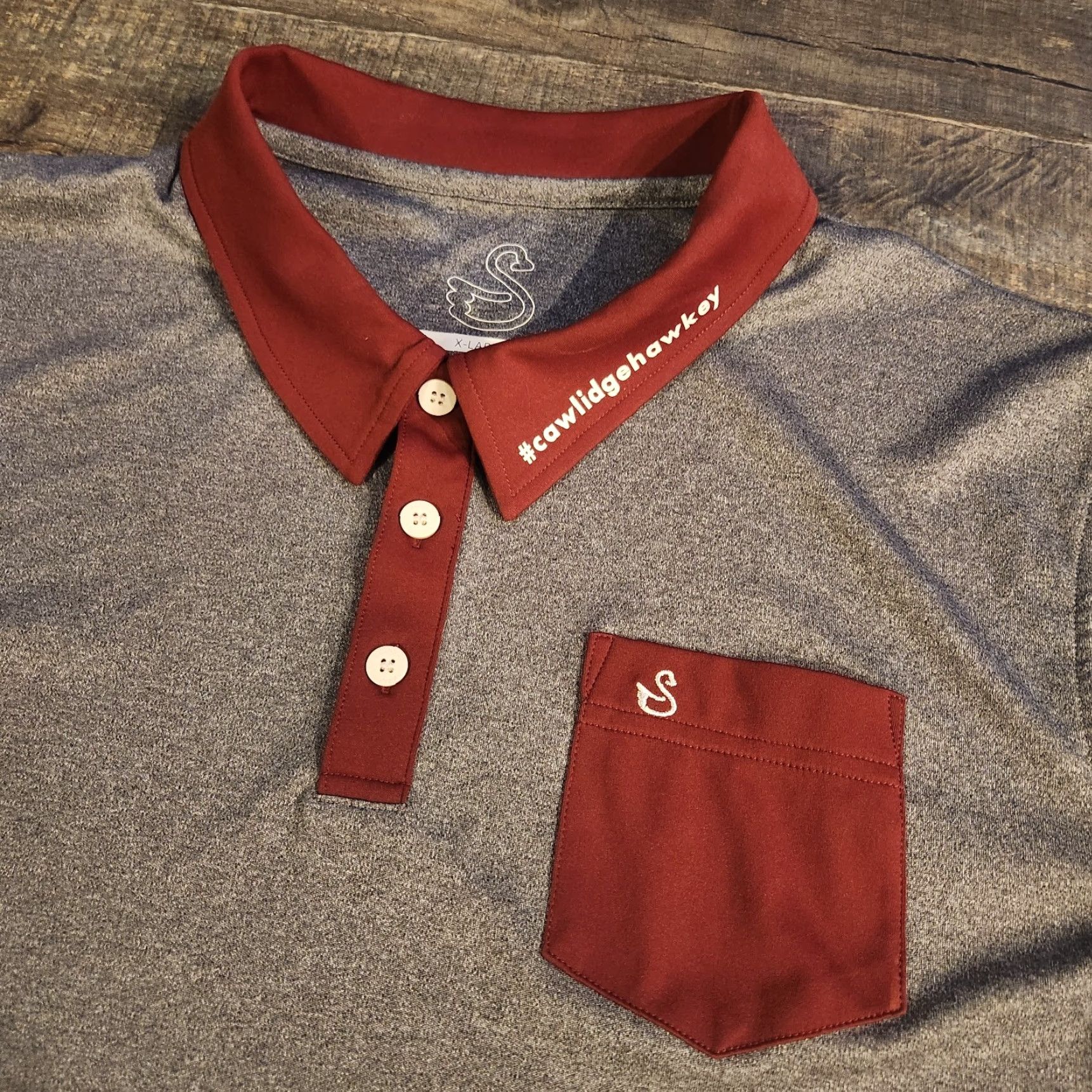 Vintage Swannies Polo Shirt Mens XL Heather Gray Pocket Golf Cawlidge Hawkey Bucci Short Sleeve Knit Polo Shirt Regular Mens Size US XL / EU 56 / 4 - 2 Thumbnail