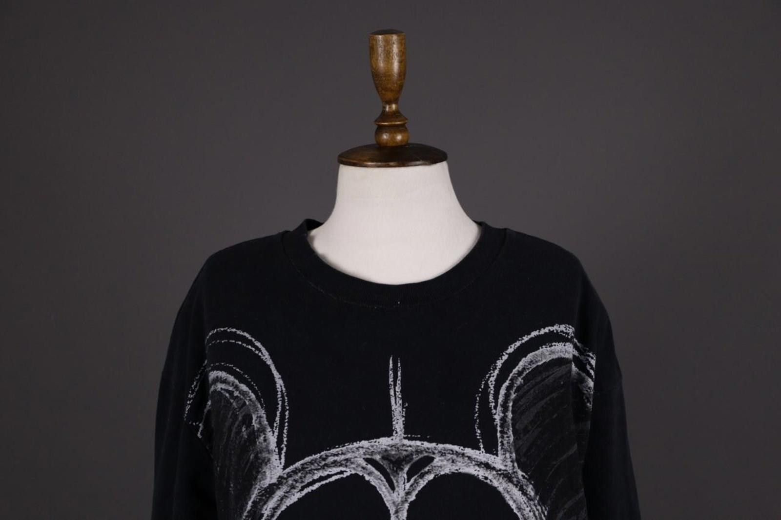 Disney Disney Black White Mickey Mouse Fit Shirt Top Size XL Size ONE SIZE - 2 Thumbnail
