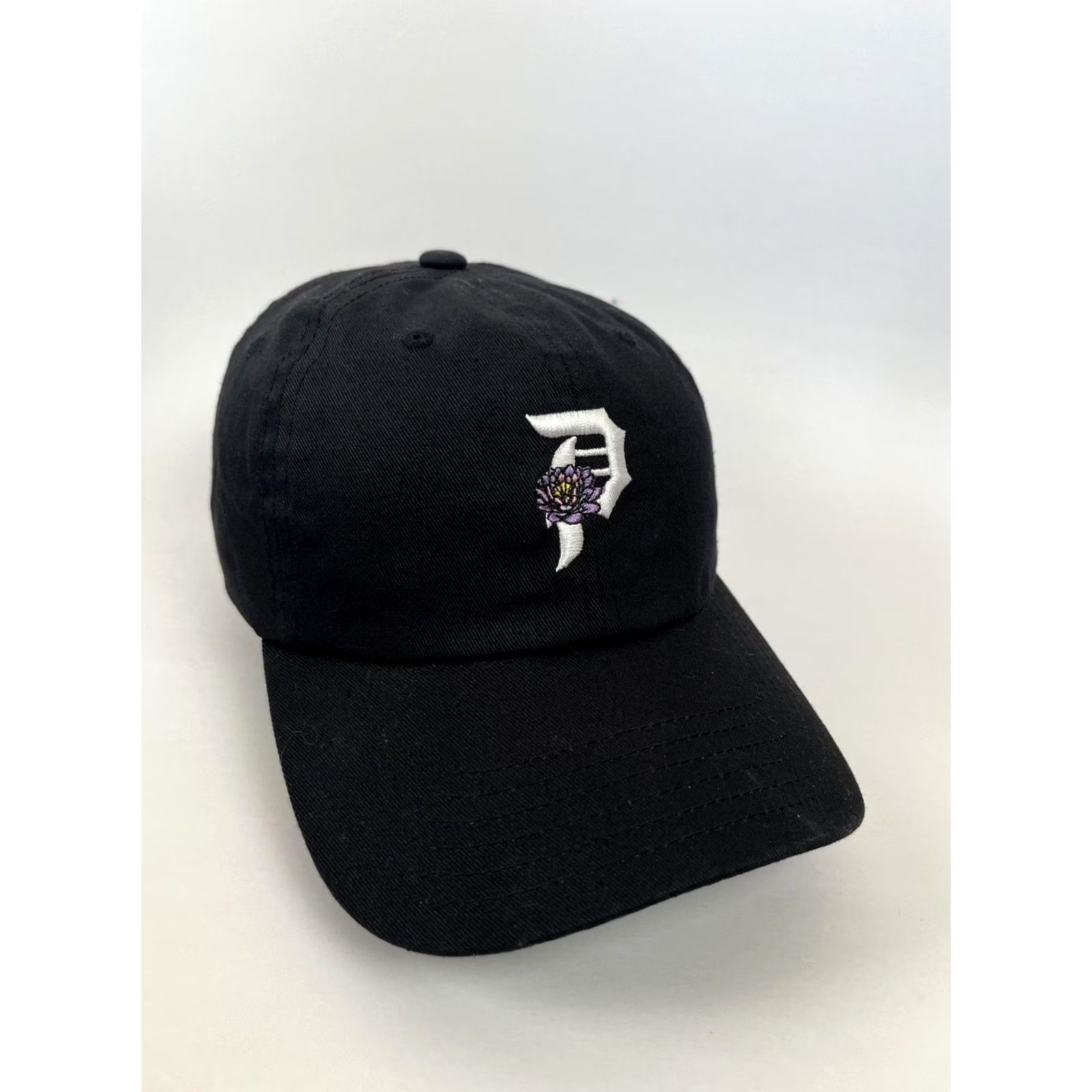 Primitive Primitive Hat Cap Strap Back Mens One Size Black Flower Logo Skateboarding Size ONE SIZE - 2 Thumbnail