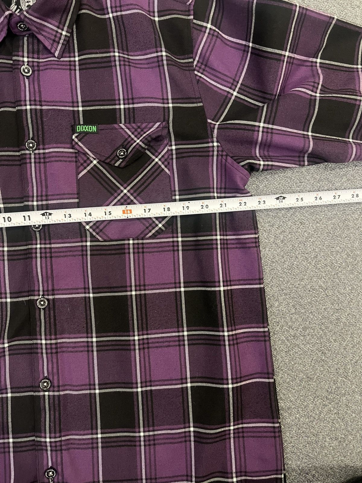 Dixxon Dixxon The Regan Flannel Collaboration Purple Black Mens LT Size US L / EU 52-54 / 3 - 5 Thumbnail