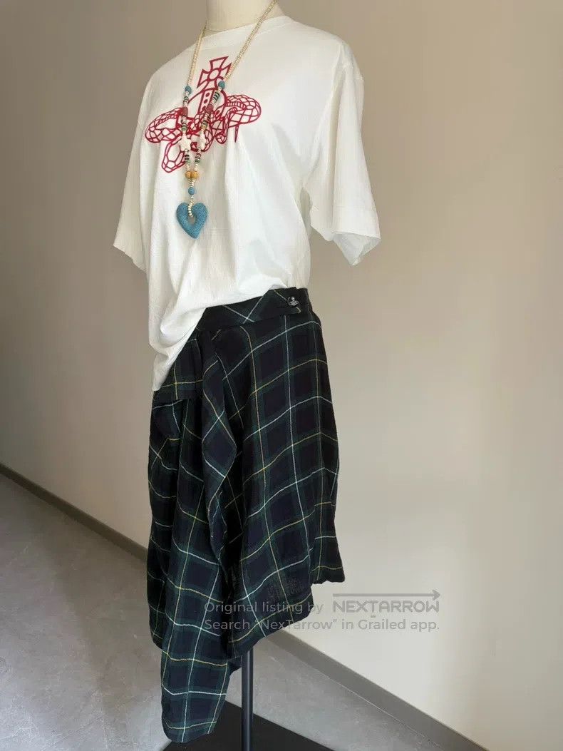 Vivienne Westwood Vivienne Westwood size 3 Plaid Asymmetrical Deformed Skirt Size 42" / US 20 - 3 Thumbnail