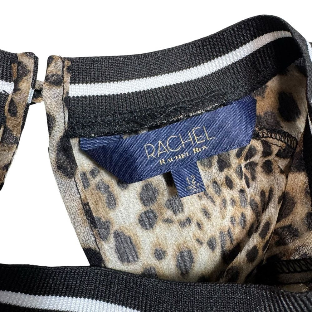Other Rachel Rachel Roy Sheer Leopard Print Blouse Size 12 Size XL / US 12-14 / IT 48-50 - 6 Thumbnail