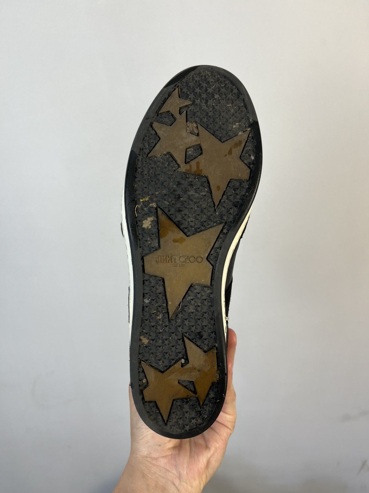 Jimmy Choo Jimmy Choo Tokyo Glitter Metallic Nappa High Top Sneakers Size US 8 / IT 38 - 5 Thumbnail