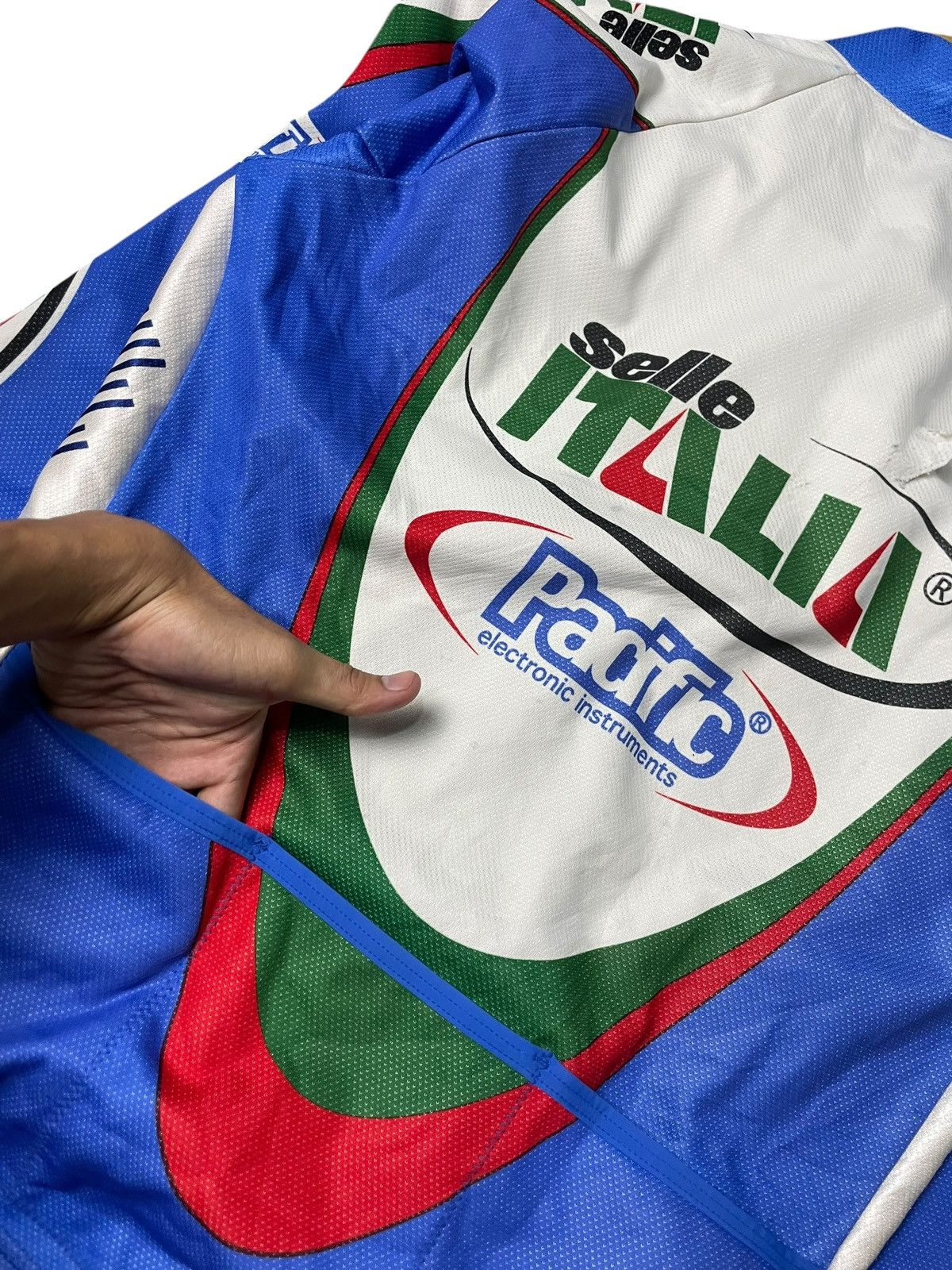 Japanese Brand × Vintage Vintage SMS SANTINI SELLE ITALIA Zipper Jacket (88) Size US XS / EU 42 / 0 - 8 Thumbnail