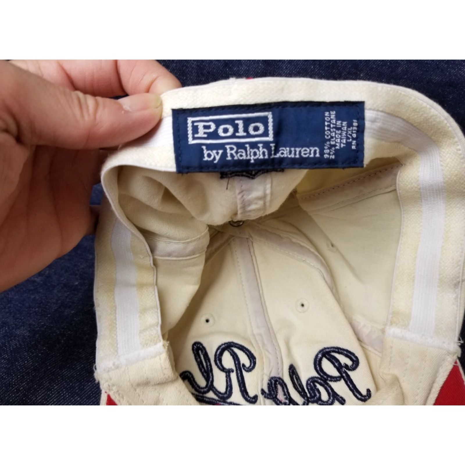 Polo Ralph Lauren VINTAGE Polo Ralph Lauren K-Swiss Patch Hat Stadium 92' P Wing Polo Ralph Lauren Baseball Cap Mens One Size Beige Size US M / EU 48-50 / 2 - 7 Thumbnail