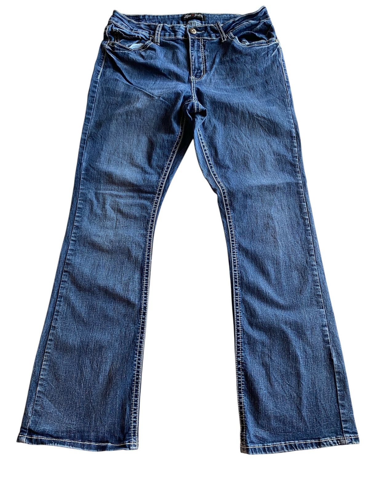If Six Was Nine Japanese brand love indigo flare denim Size US 34 / EU 50 - 1 Thumbnail