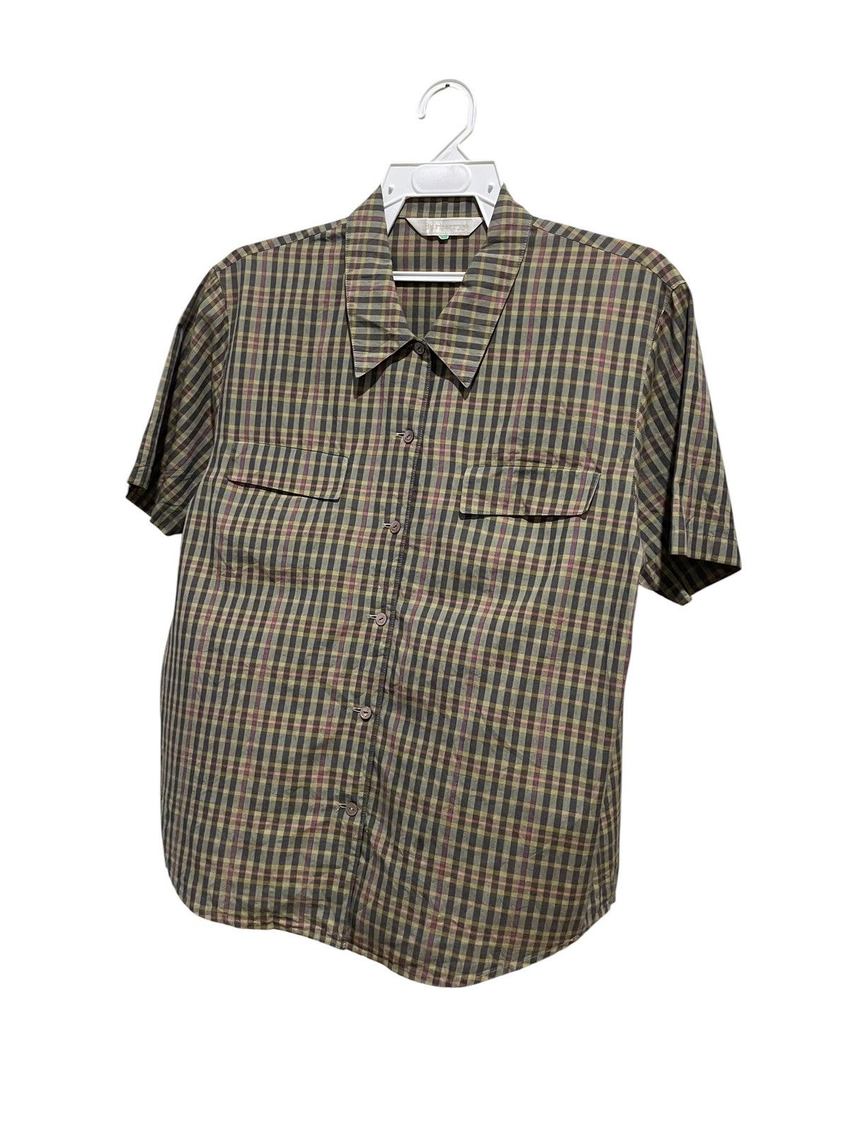 Burberry VTG 80s Burberrys Small Checkered Shirts Size M / US 6-8 / IT 42-44 - 2 Thumbnail