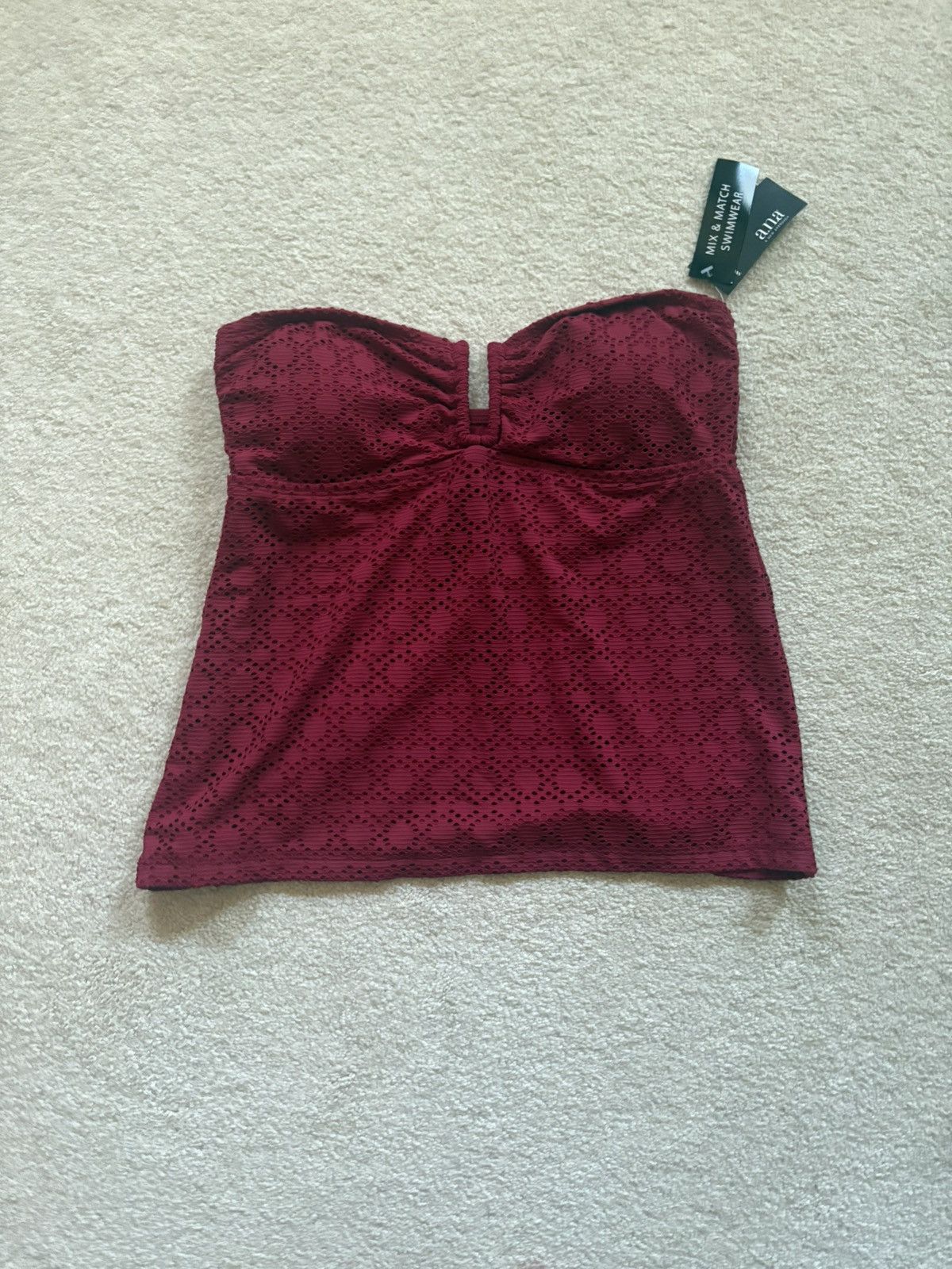 Other Nwt A.n.a Cranberry Tankini Top Size Medium Size M / US 6-8 / IT 42-44 - 1 Thumbnail