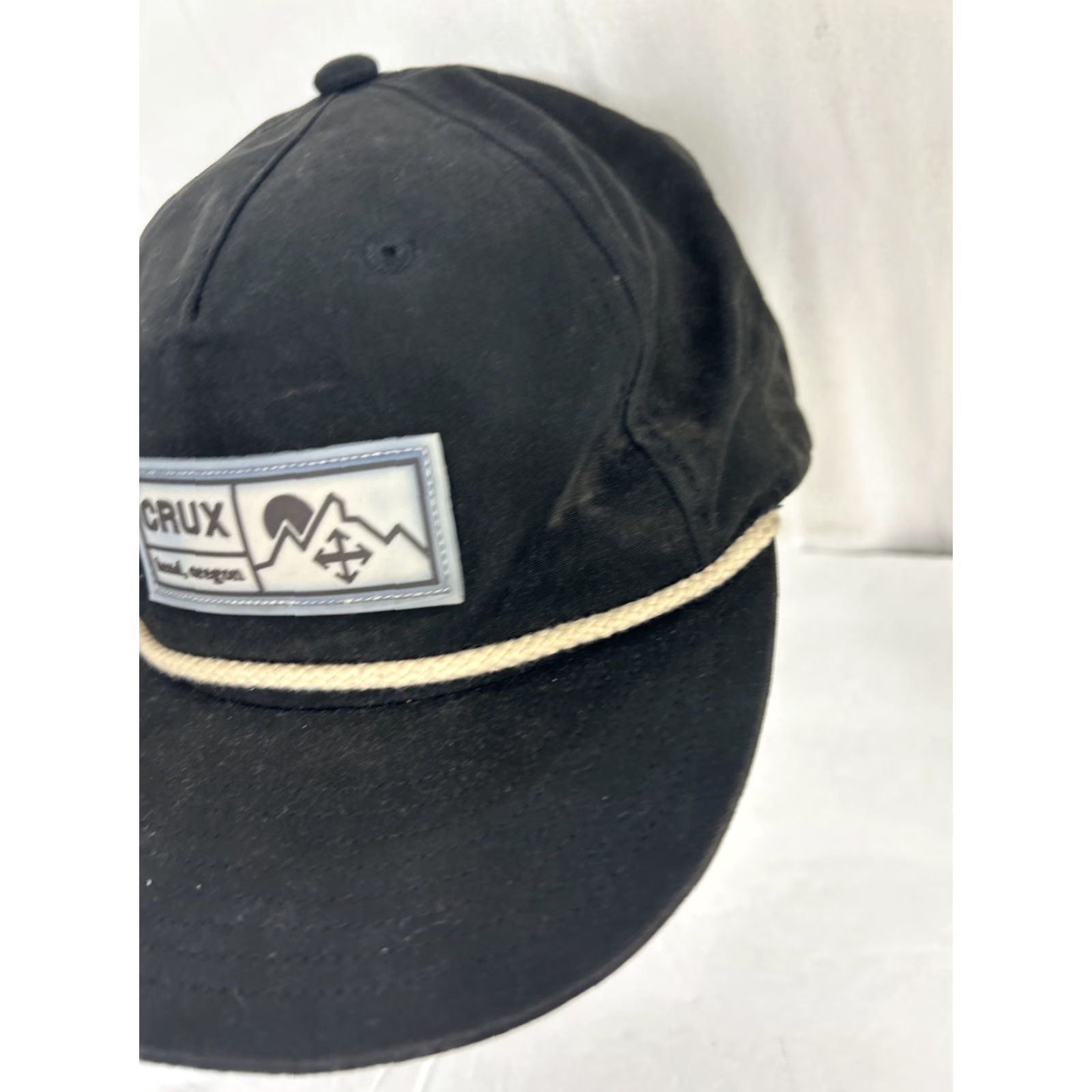 Vintage Cruz Bend Oregon Snap Back Baseball Hat Black Adjustable Mens One Size Crux Brand Logo Size ONE SIZE - 2 Thumbnail