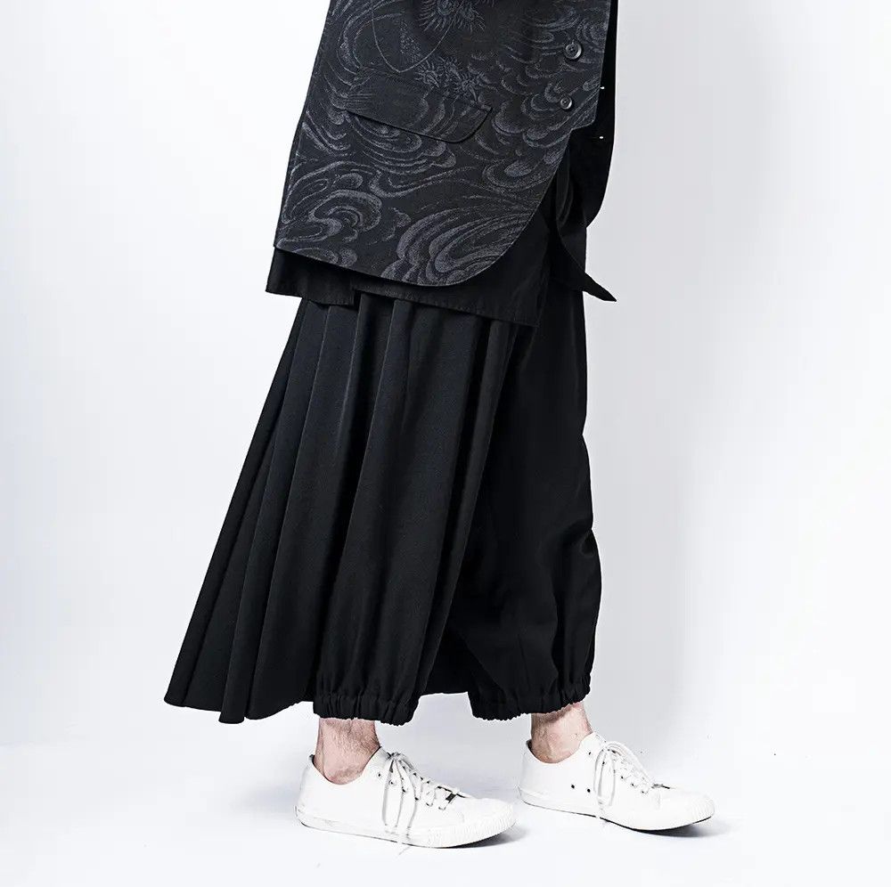 Yohji Yamamoto Yohji Yamamoto Pour Homme SS19 Wool Karasu Crow Pants Size US 34 / EU 50 - 6 Thumbnail