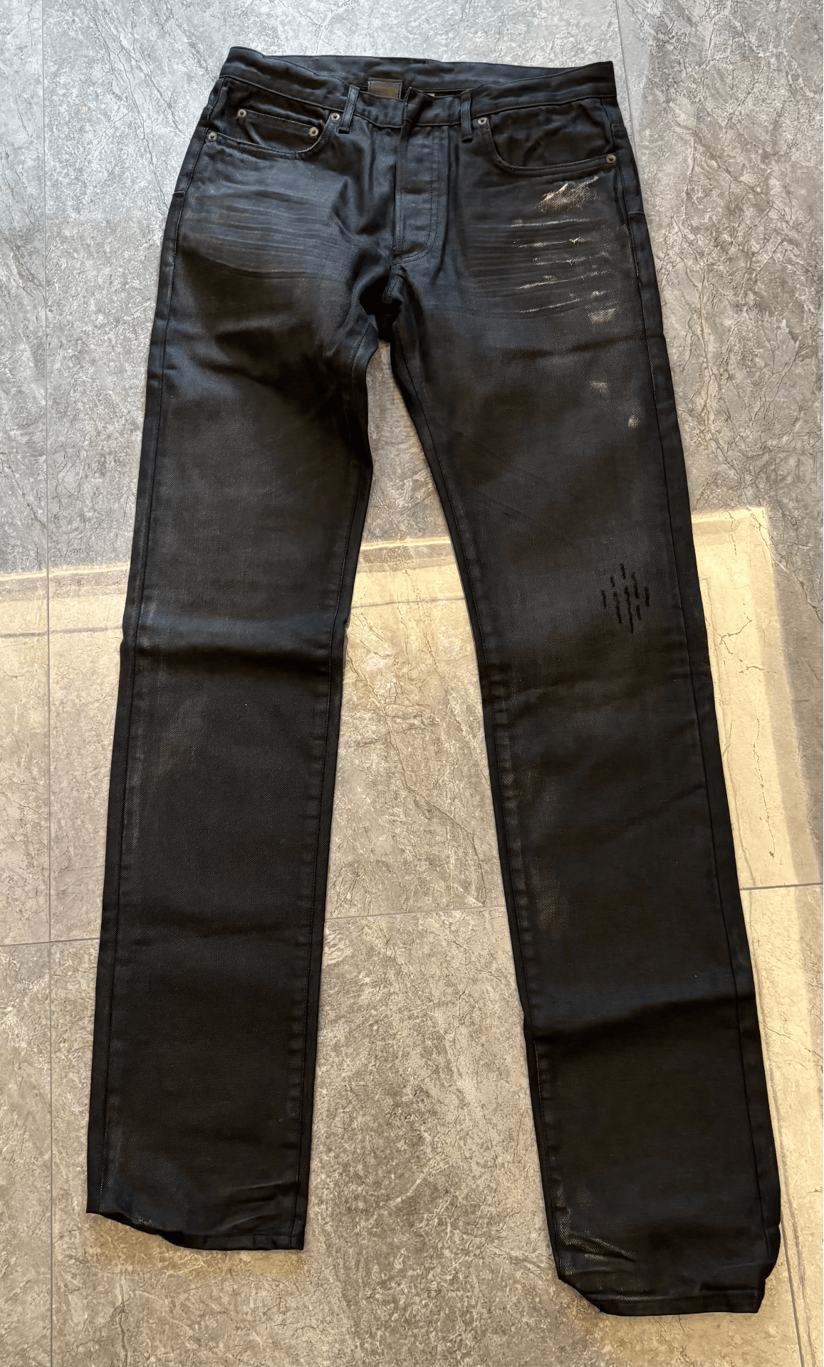 Dior Dior Homme MII AW05/06 Runway Dust Wash Damaged Jeans | Grailed