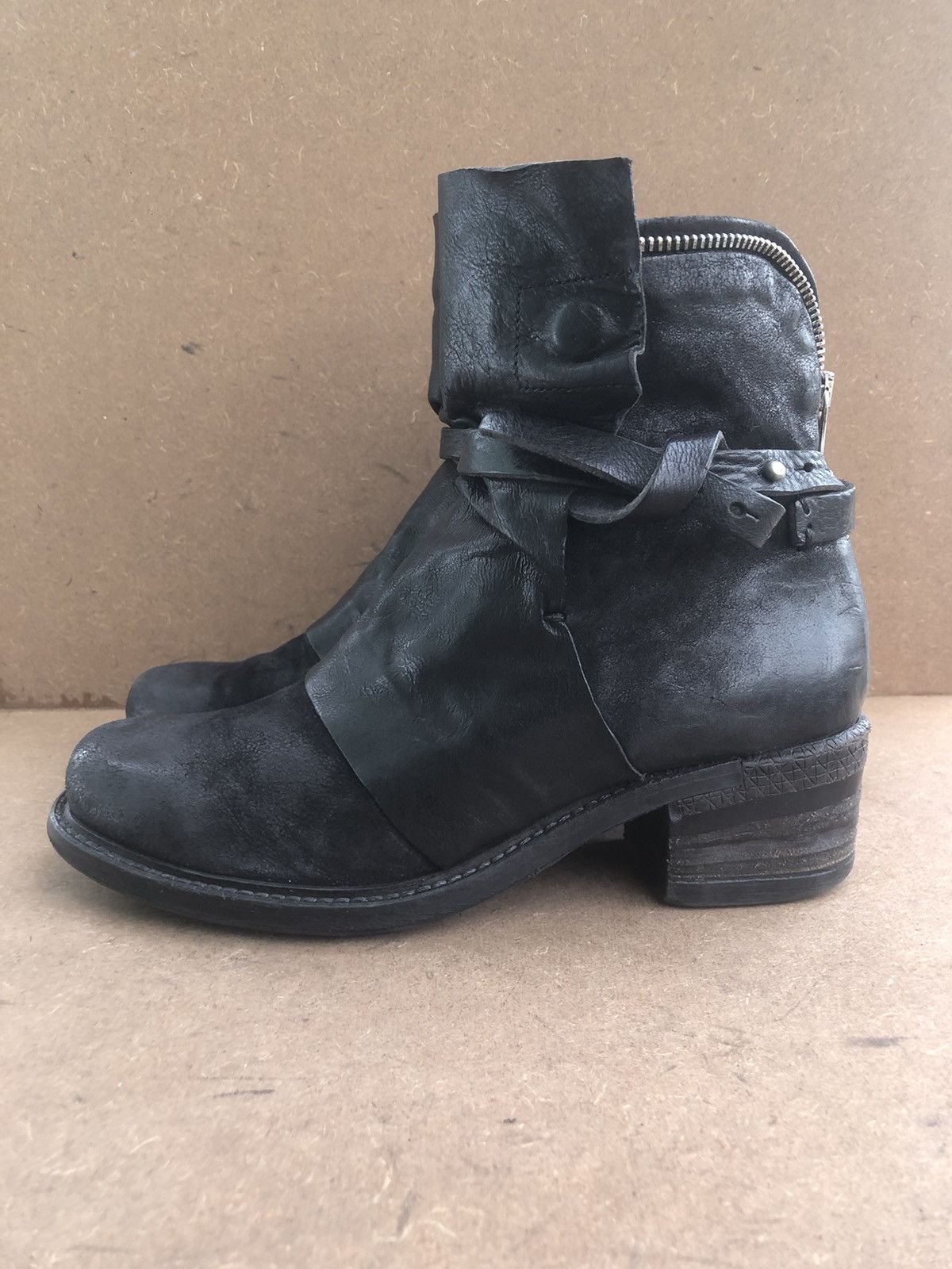 A.S.98 A.S 98 Black Leather Women’s Boots Size 40 Size US 9 / IT 39 - 4 Thumbnail