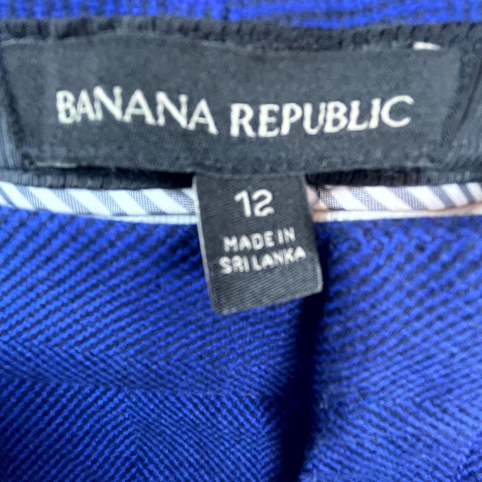 Banana Republic Banana Republic Dress Pant Women 12 Blue Avery Cropped Size 34" / US 12 / IT 48 - 3 Thumbnail