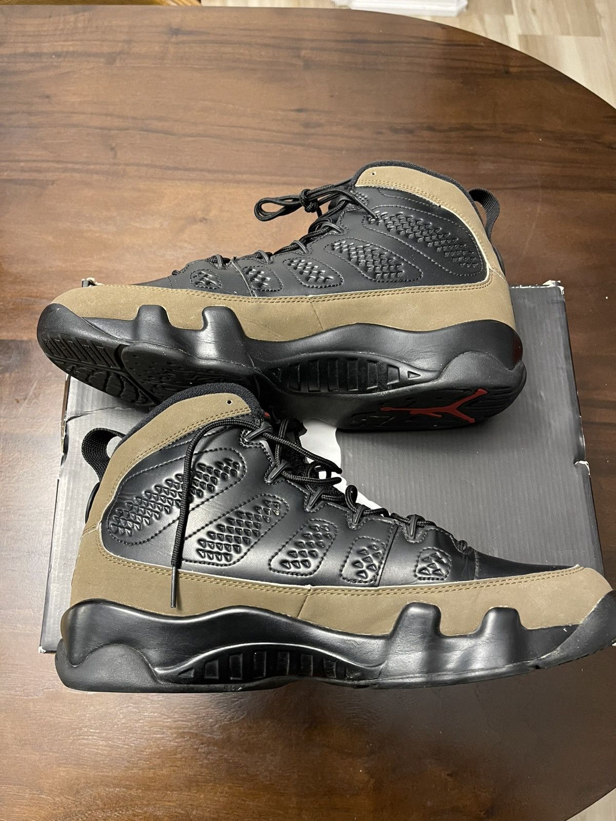 Jordan Brand Jordan 9 Retro 2012 “Black/Varsity Light Olive” Size 10.5 Size US 10.5 / EU 43-44 - 2 Thumbnail