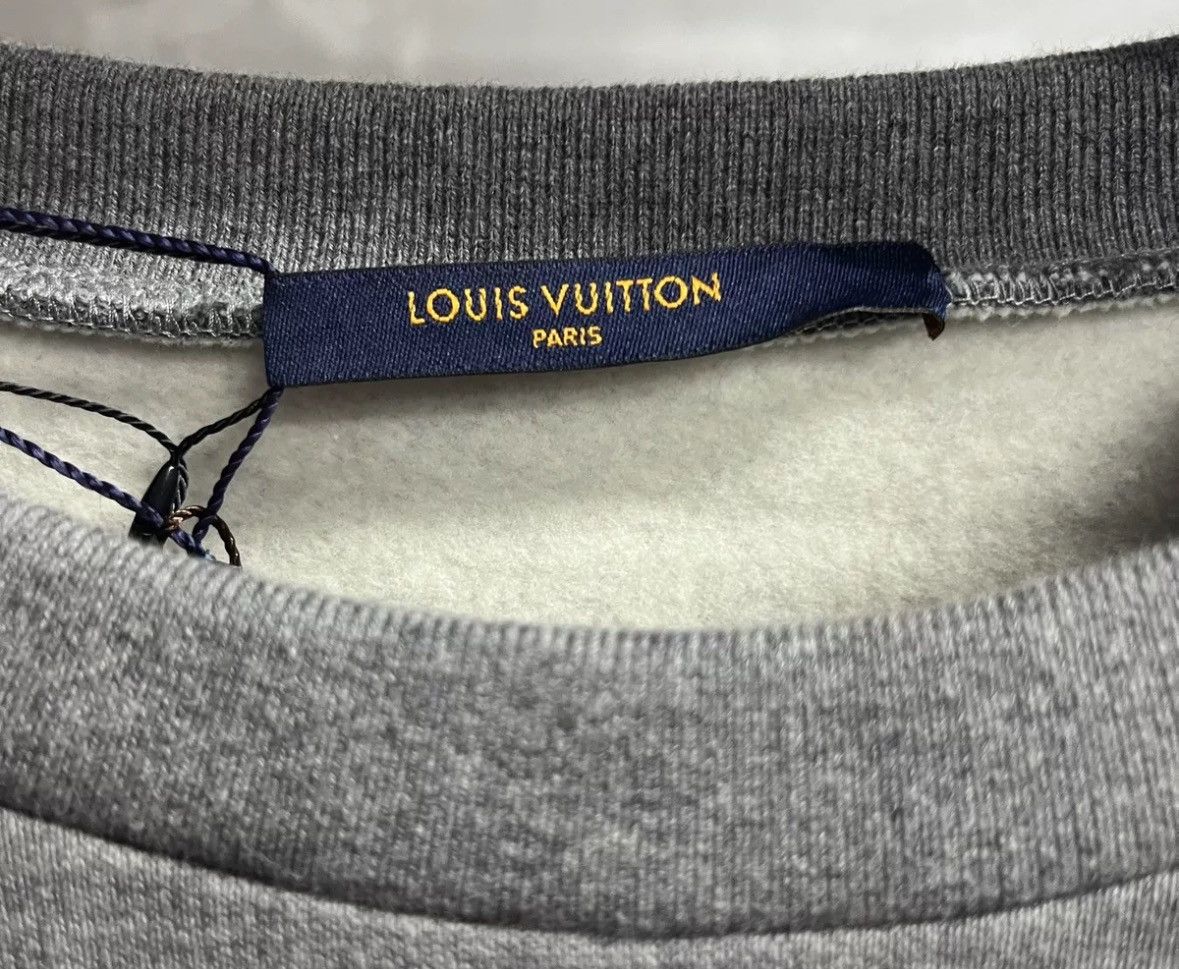 Louis Vuitton Louis Vuitton Grey Nigo Neck Long Sleeve Hoodie Size US XXL / EU 58 / 5 - 3 Thumbnail