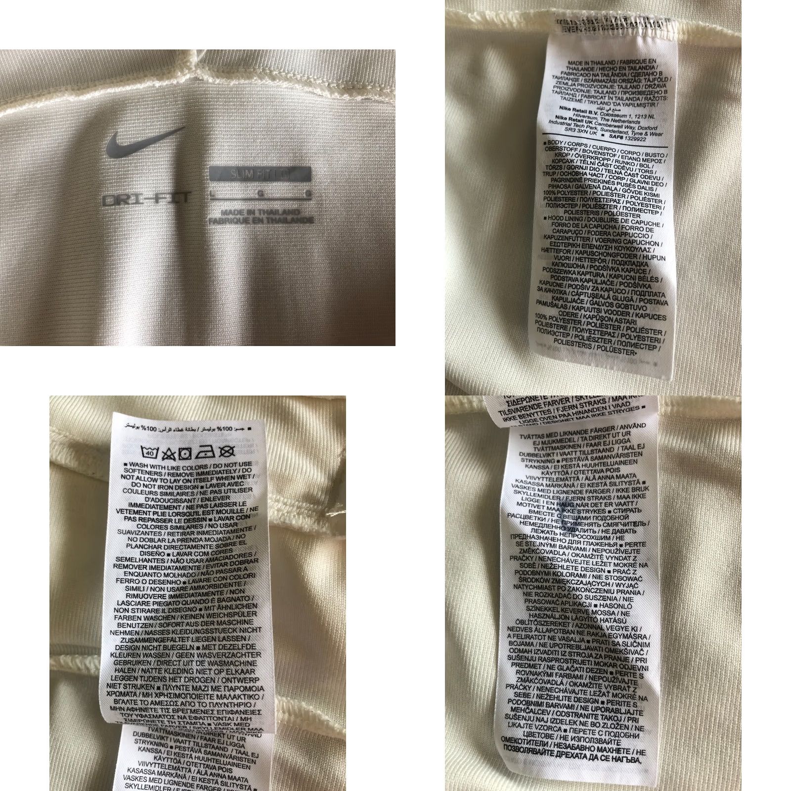 Nike Nike Tottenham Hotspur Hoodie Adult L White Polyester Size US L / EU 52-54 / 3 - 9 Thumbnail