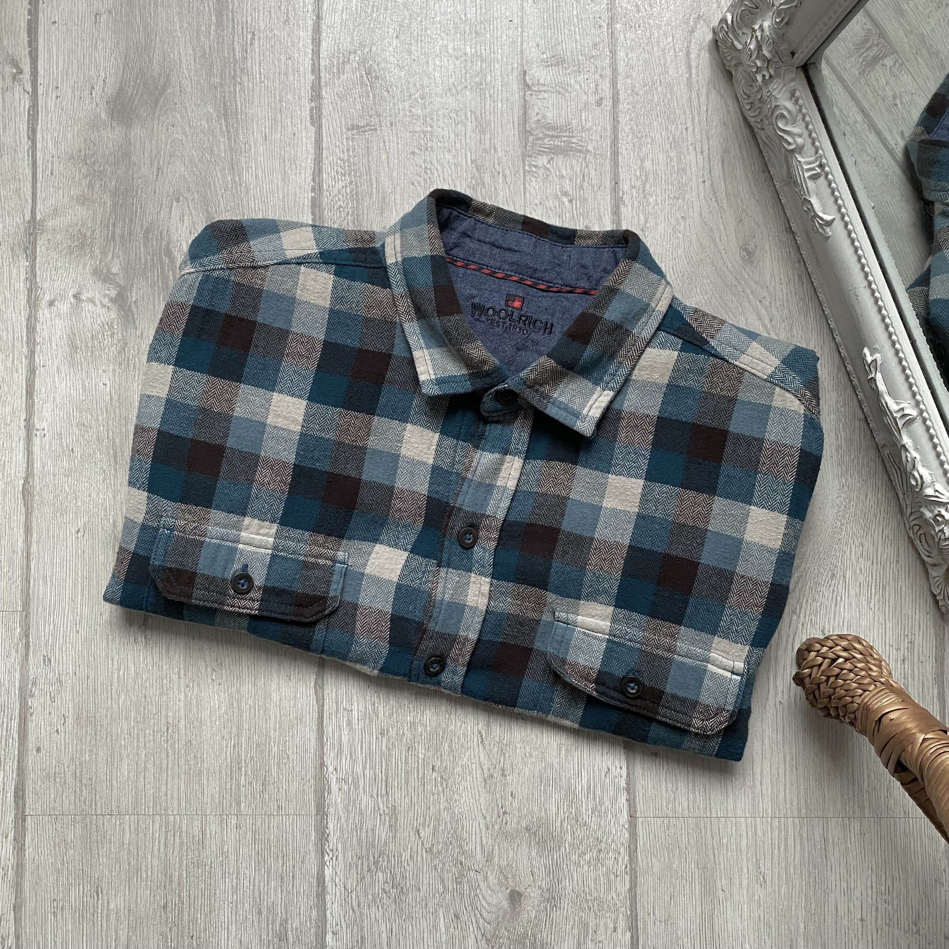 Woolrich Woolen Mills 90s Vintage Woolrich Flannel Plaid Shirt Travis Scott style Size US L / EU 52-54 / 3 - 2 Thumbnail