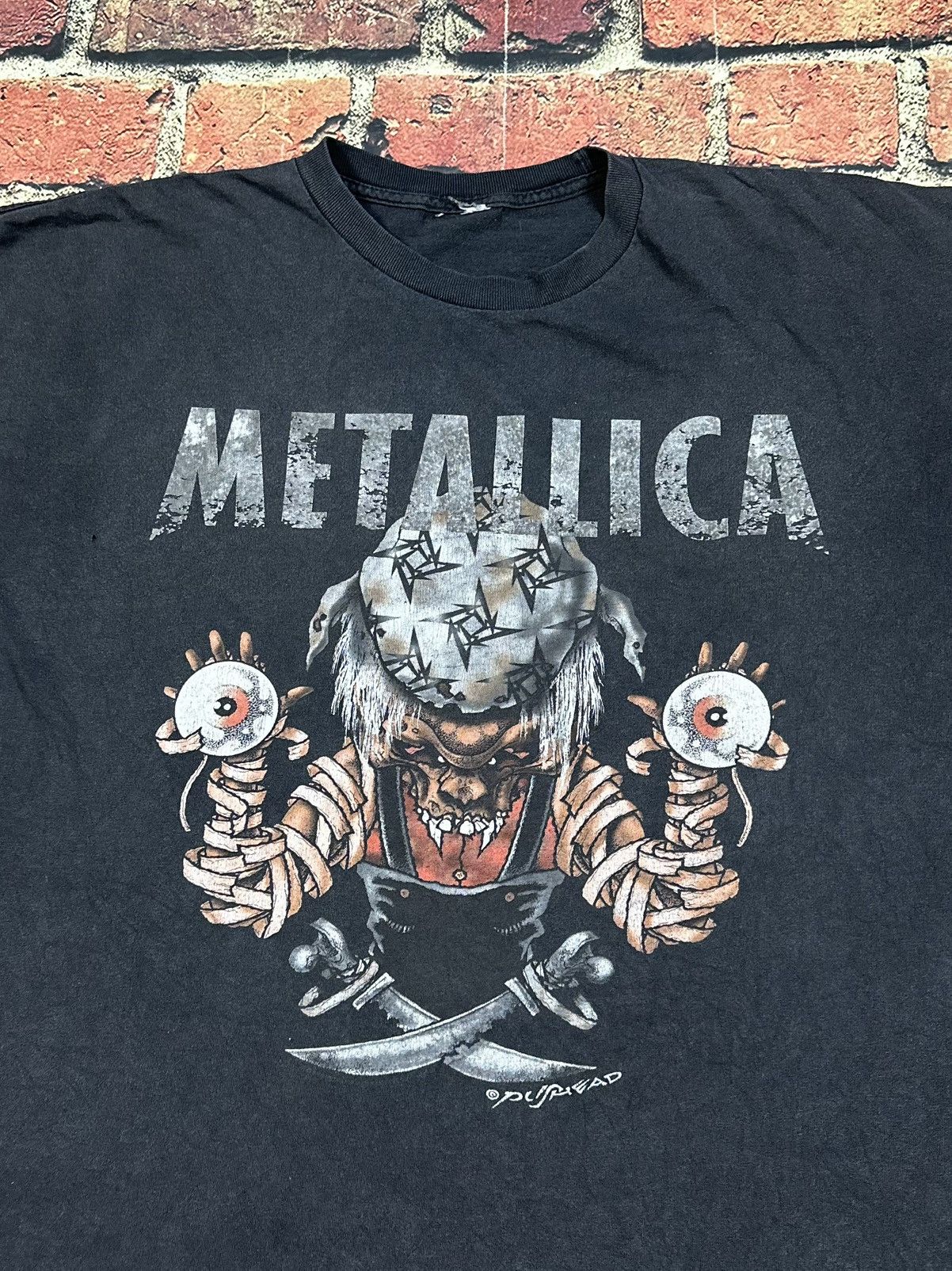 Band Tees Metallica Vintage Pushead Eyeballs Skull T-Shirt Metal Band Size US XXL / EU 58 / 5 - 3 Thumbnail