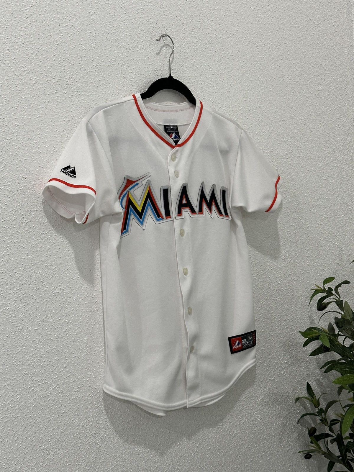 MLB Vintage Miami Marlins Majestic Baseball Jersey Womens L USA Size L / US 10 / IT 46 - 2 Thumbnail