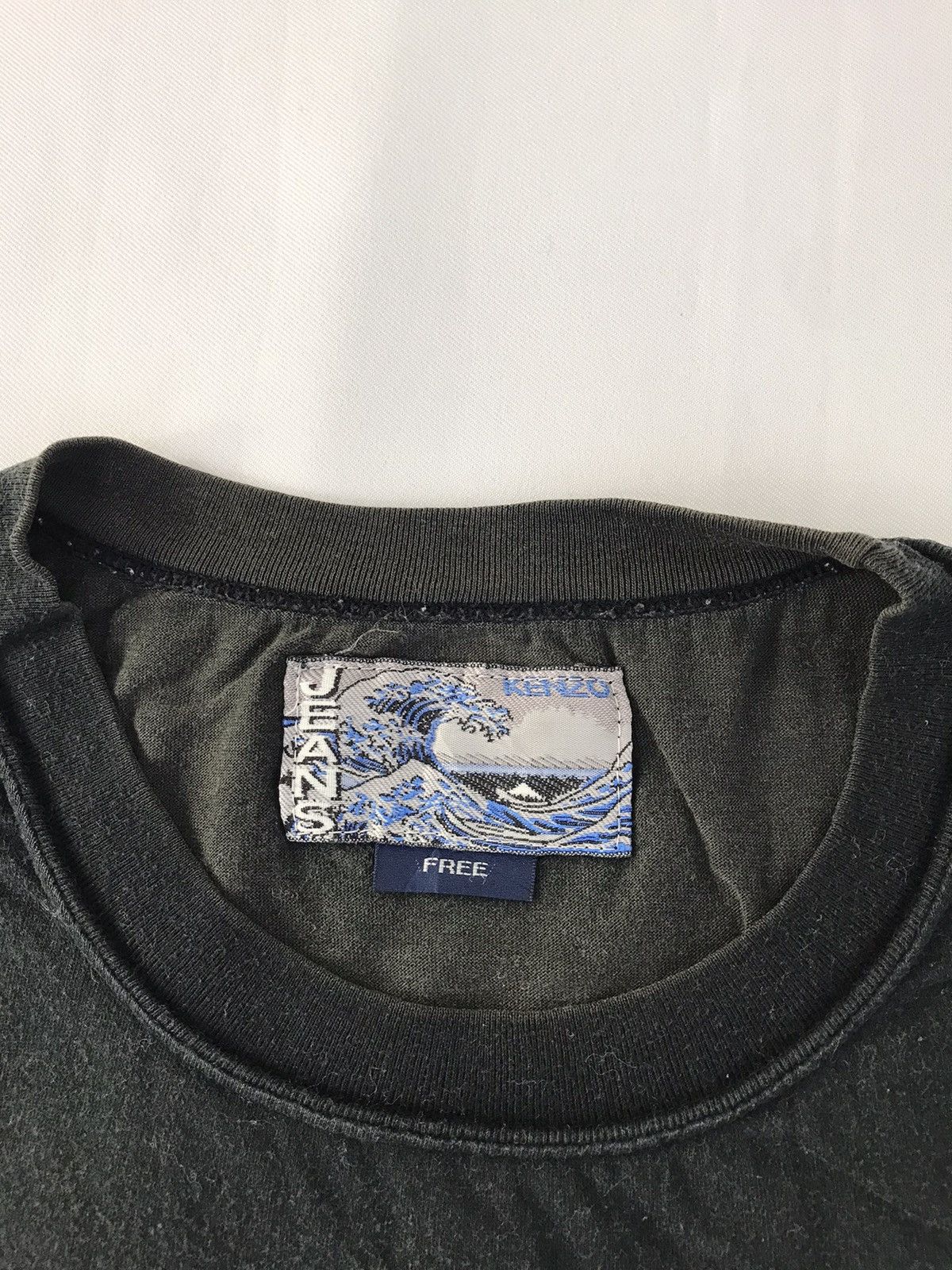 Designer Kenzo Jeans Spell Out Big Logo Printed Tee Unisex Wear Size M / US 6-8 / IT 42-44 - 4 Thumbnail