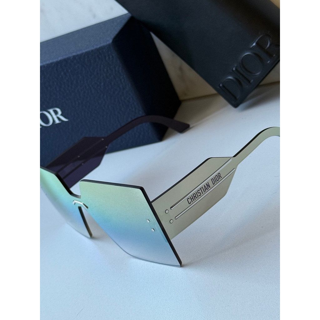Dior NEW Dior DiorClub M5U Rimless Square Sunglasses Gold Mirror Size ONE SIZE - 3 Thumbnail
