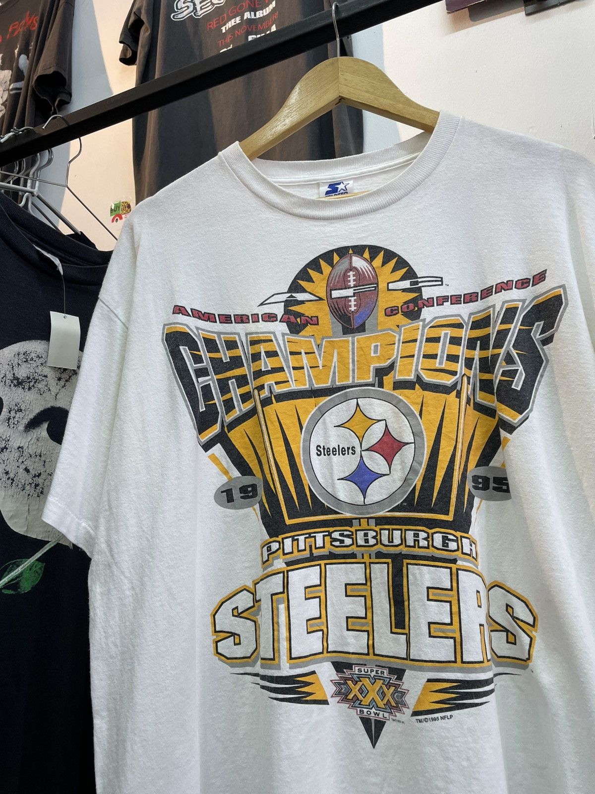 NFL × Starter × Vintage 1995 Super Bowl Pittburgh Steelers Starter Size US L / EU 52-54 / 3 - 1 Thumbnail