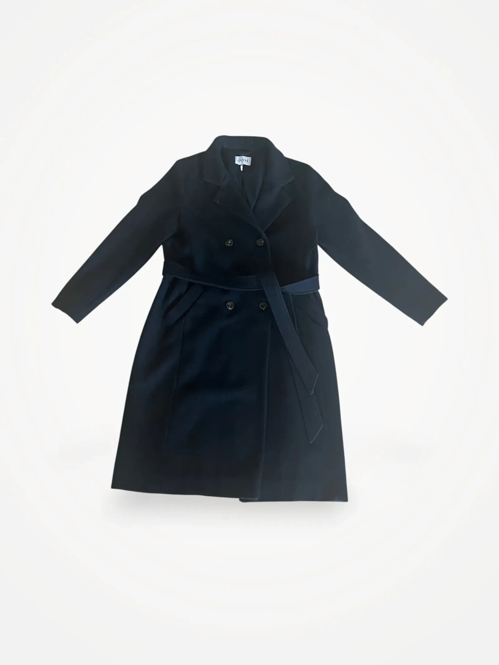 Ganni Ganni Malin wool Coat Size L / US 10 / IT 46 - 1 Thumbnail