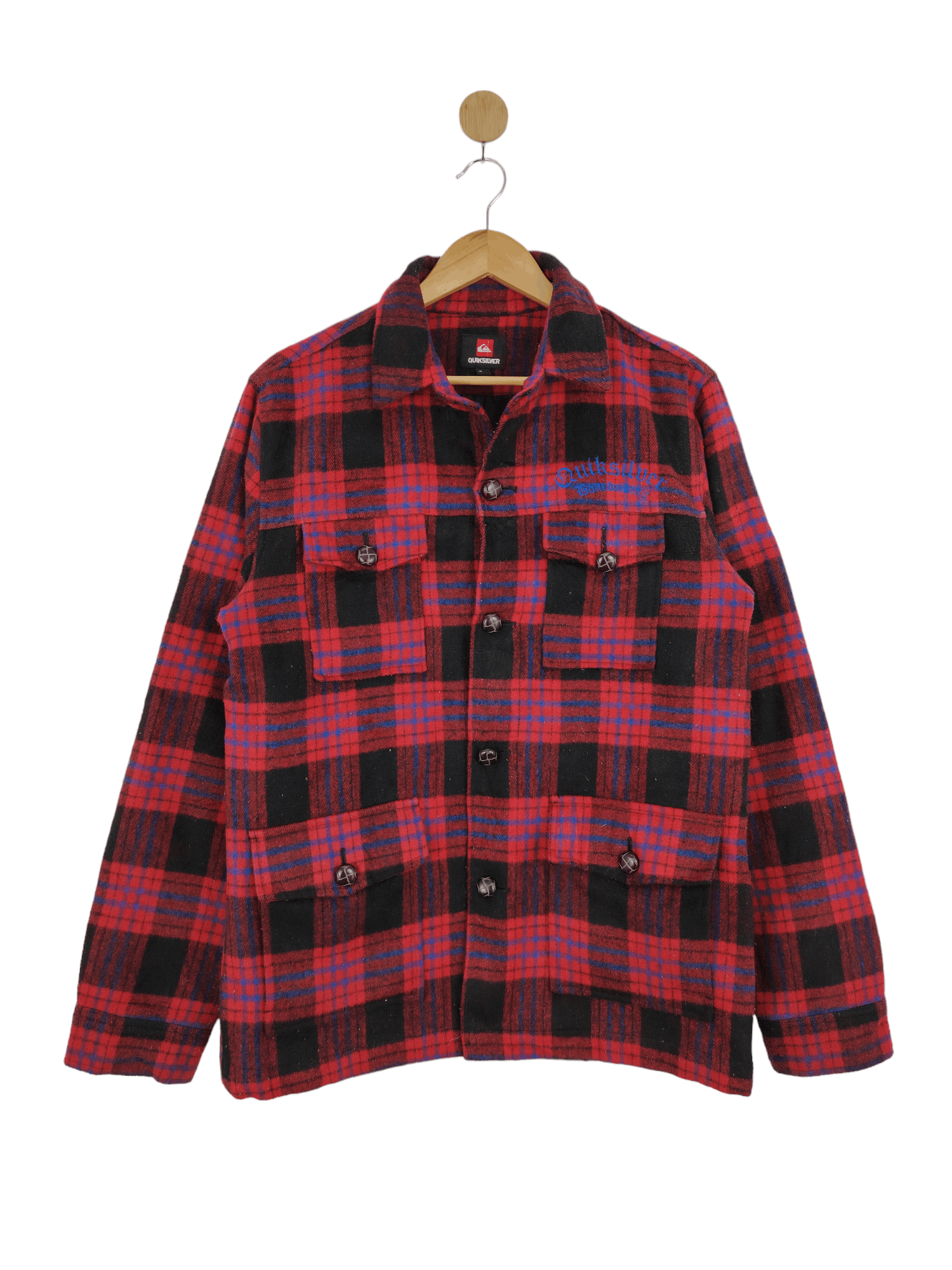 Quiksilver Vintage Quiksilver Shadowplaid Flannel Jacket MJ0043 Size US L / EU 52-54 / 3 - 1 Thumbnail