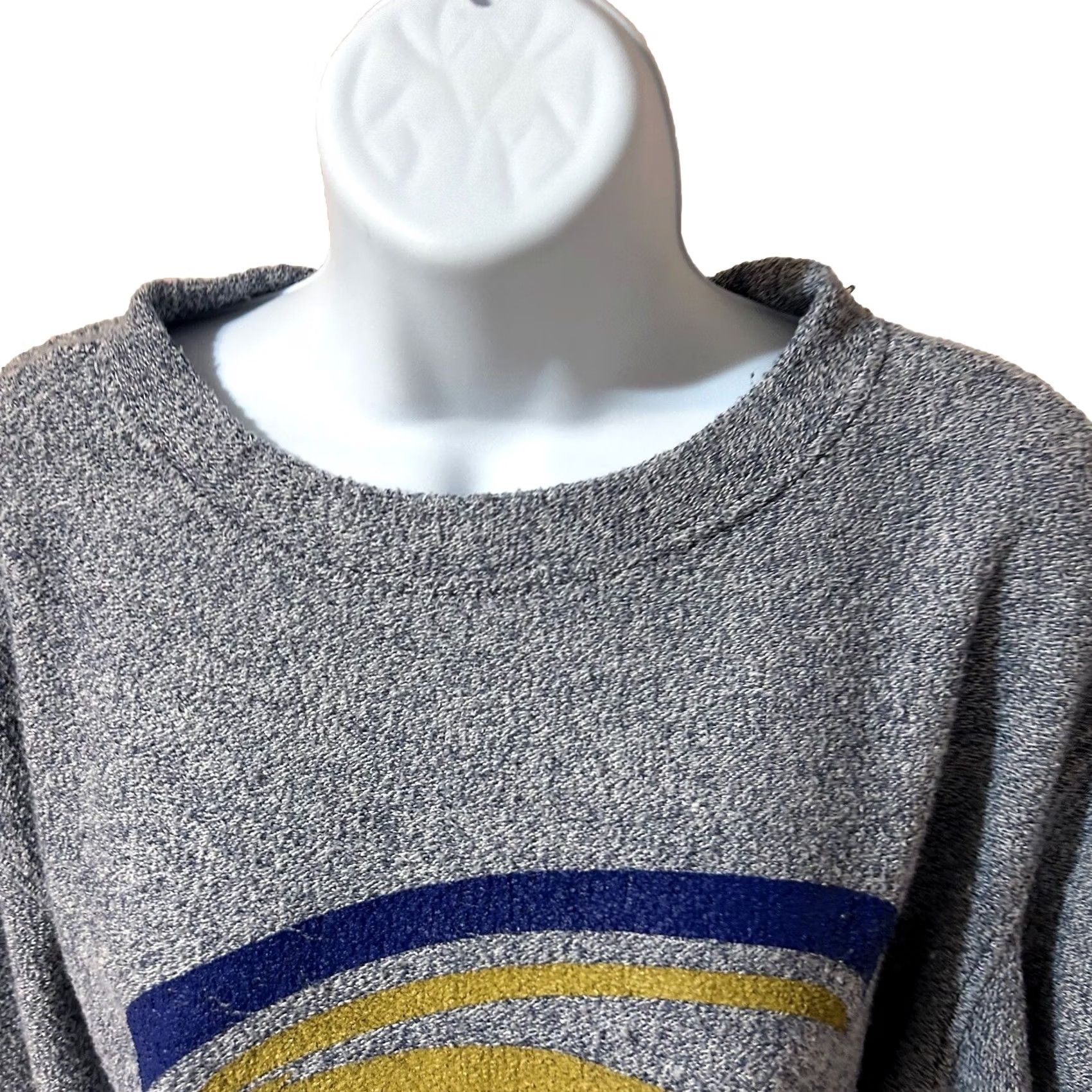 Vintage Clarion University Sweatshirt Women XS Blue Gray Mix Boxercraft Crew Neck Logo Size XS / US 0-2 / IT 36-38 - 6 Thumbnail