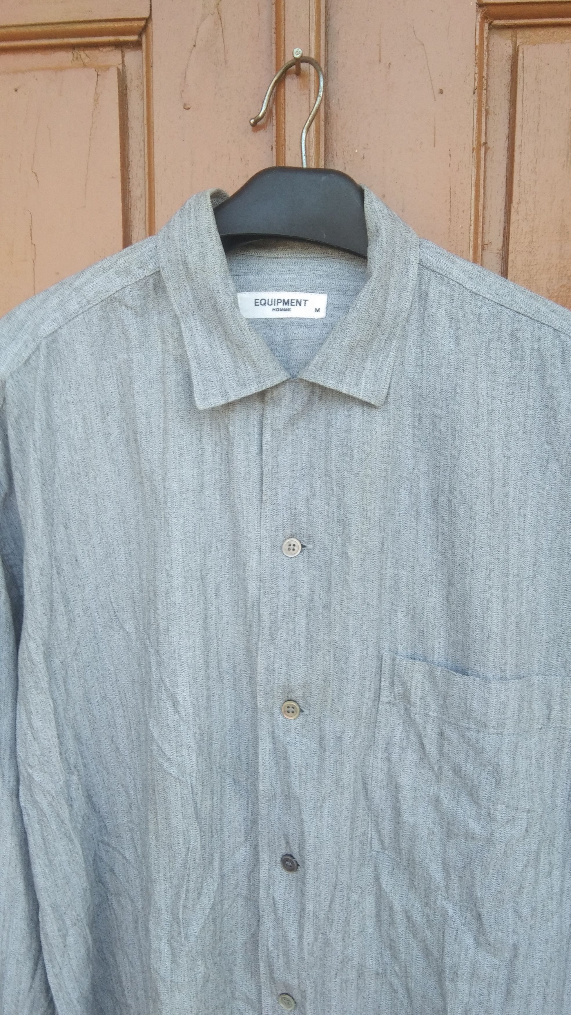 Equipment Equipment homme grey stripe button up shirr Size US M / EU 48-50 / 2 - 2 Thumbnail