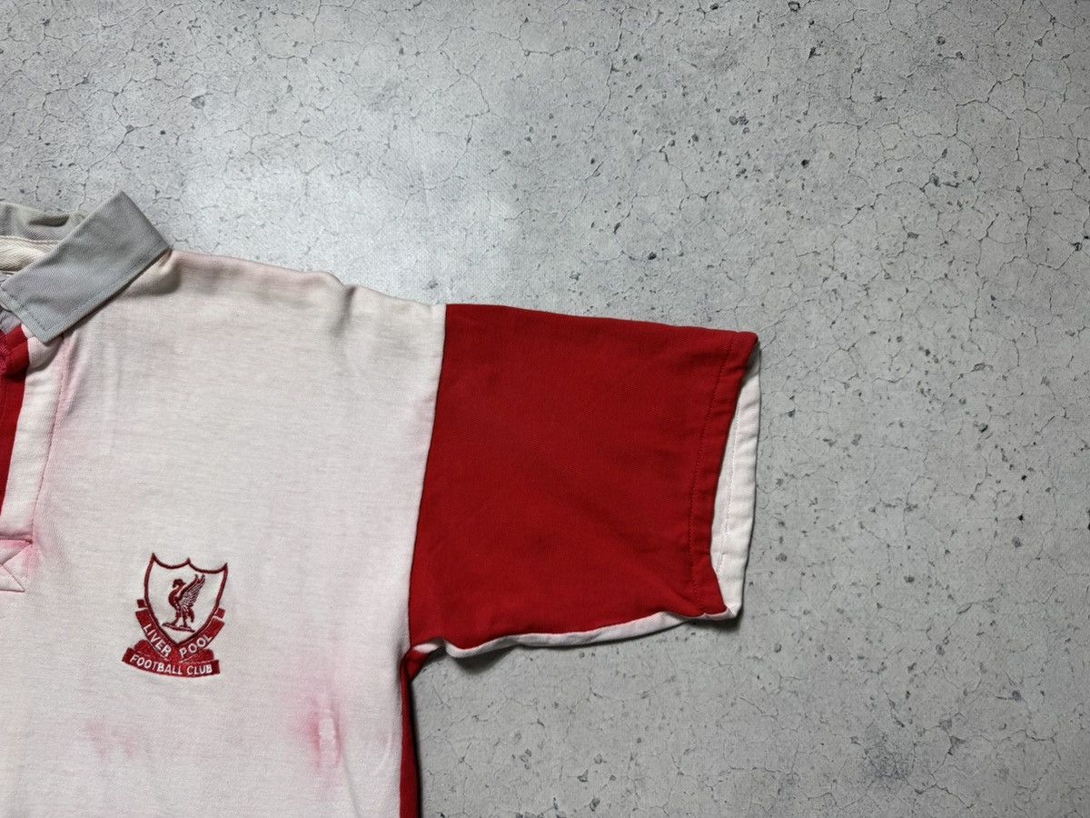 Vintage 1980’s FC Liverpool Vintage Rugby Polo Shirt Football Soccer Size US M / EU 48-50 / 2 - 2 Thumbnail