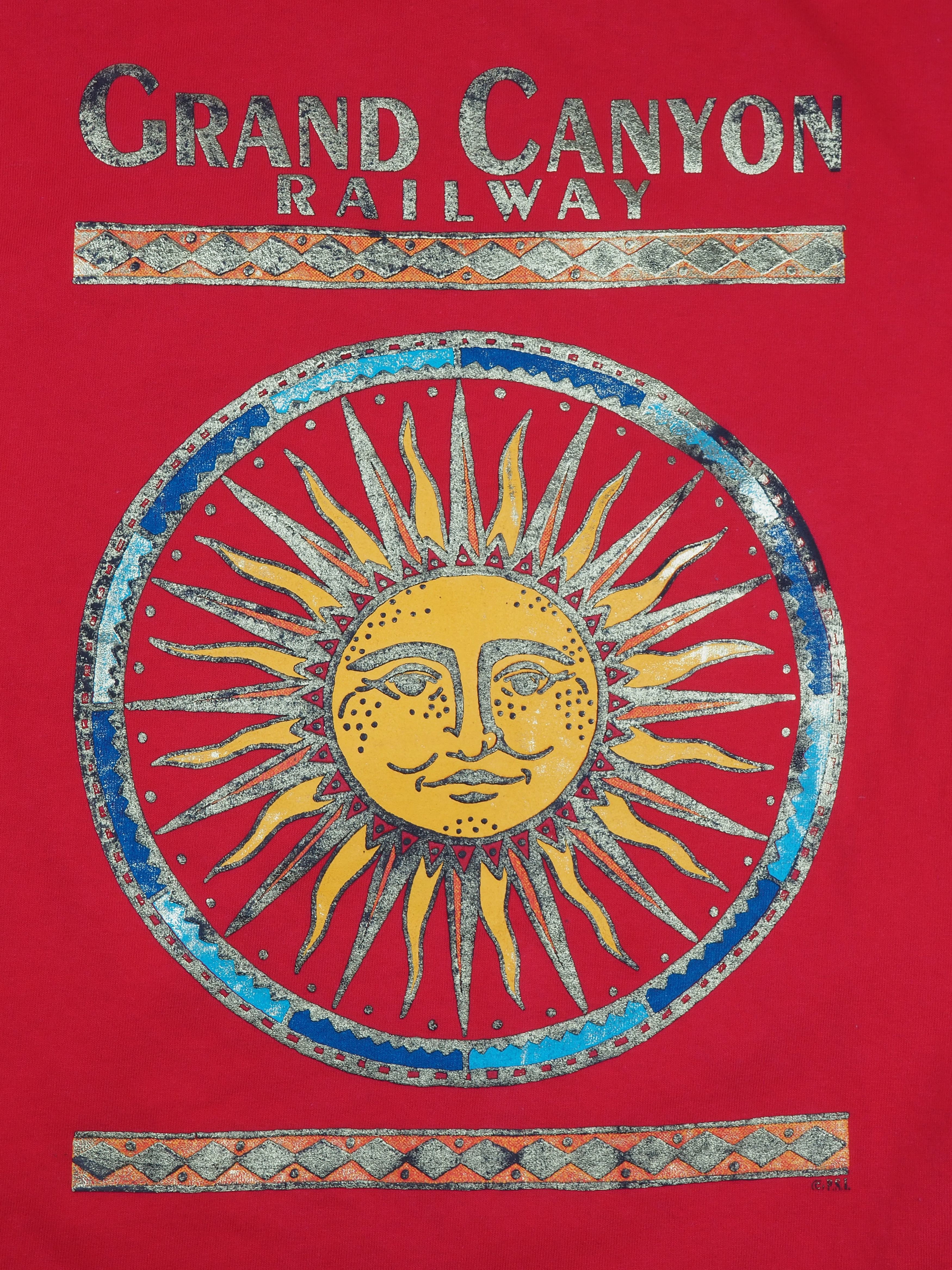 Vintage Vintage Grand Canyon Railway T-Shirt 90s Single Stitch Size US XL / EU 56 / 4 - 3 Thumbnail