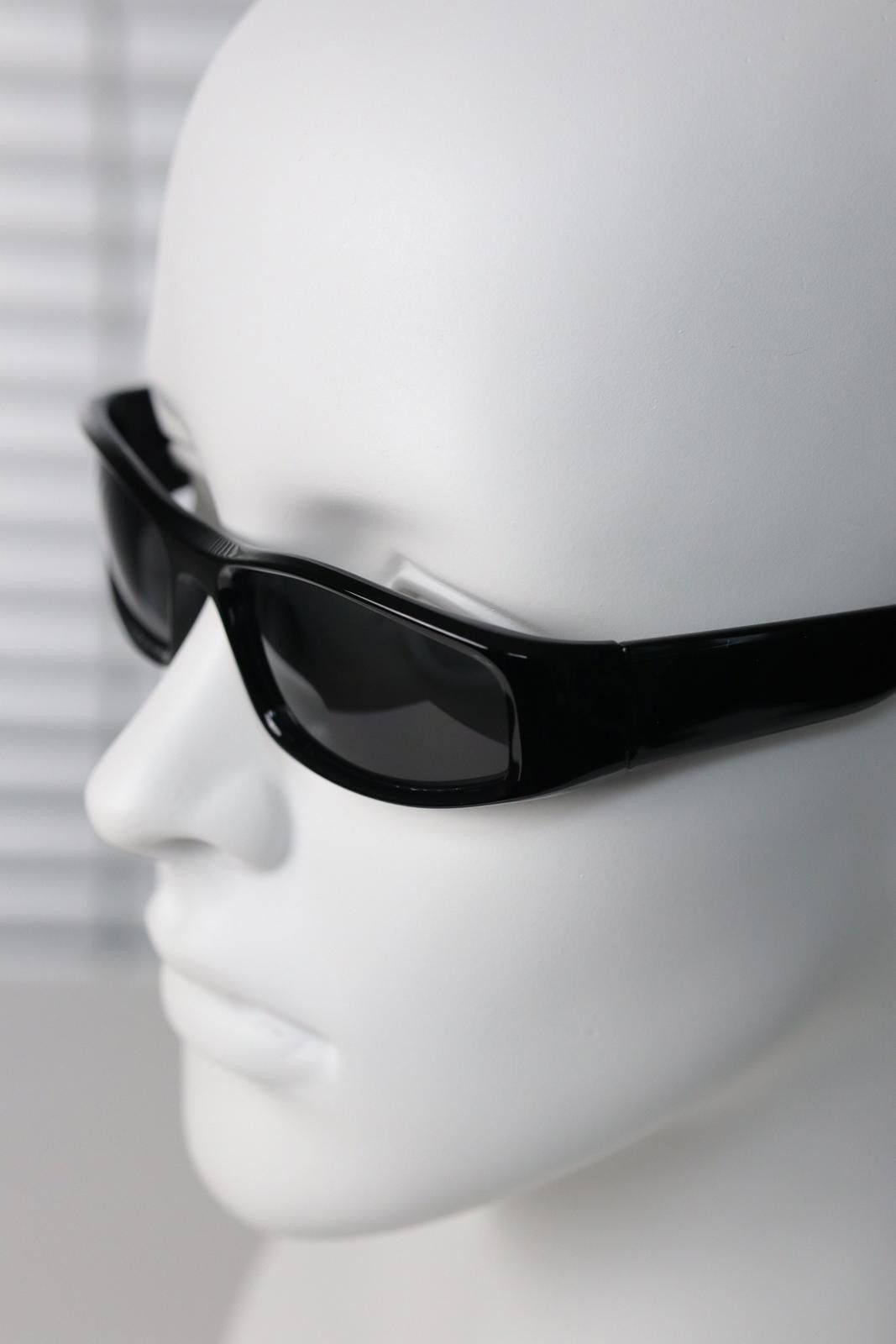 Other Rare Vtg Y2k Avant Garde Cat Eye Black Sunglasses Unisex OS Size ONE SIZE - 7 Thumbnail