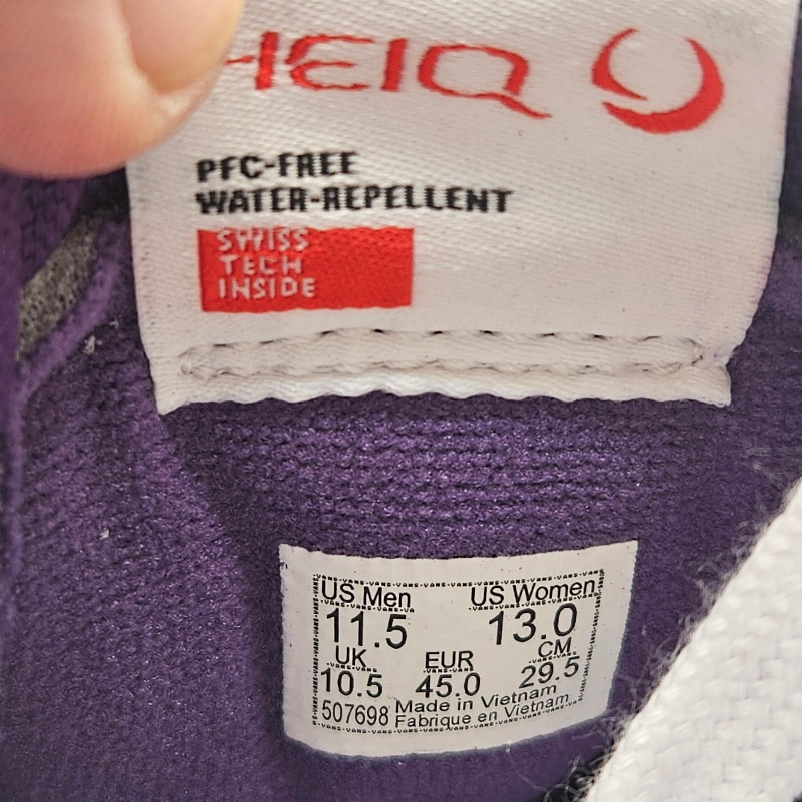 Vans VANS MEN'S 11.5 SK8-Hi PIG SUEDE ACAI PURPLE RARE SNEAKERS Size US 11.5 / EU 44-45 - 8 Thumbnail