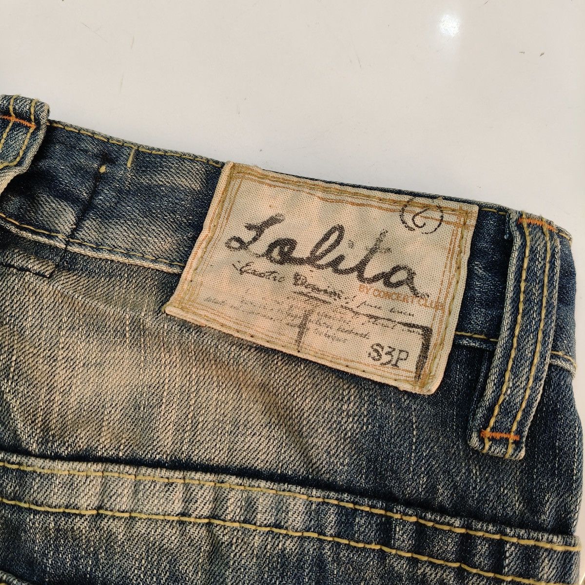 Japanese Brand Vintage Japanese Lolita Jeans Mud Wash Distressed Denim Size US 28 / EU 44 - 17 Thumbnail