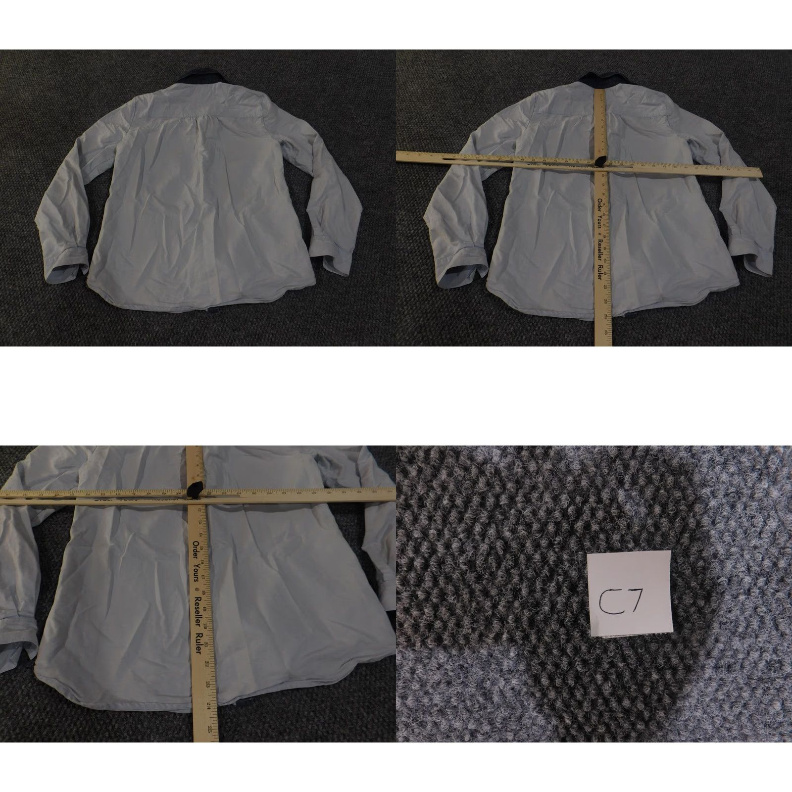 Loft VINTAGE LOFT Ann Taylor SHIRT Womens XS Light Blue Contrast Collar Button Down Cotton Size XS / US 0-2 / IT 36-38 - 9 Thumbnail