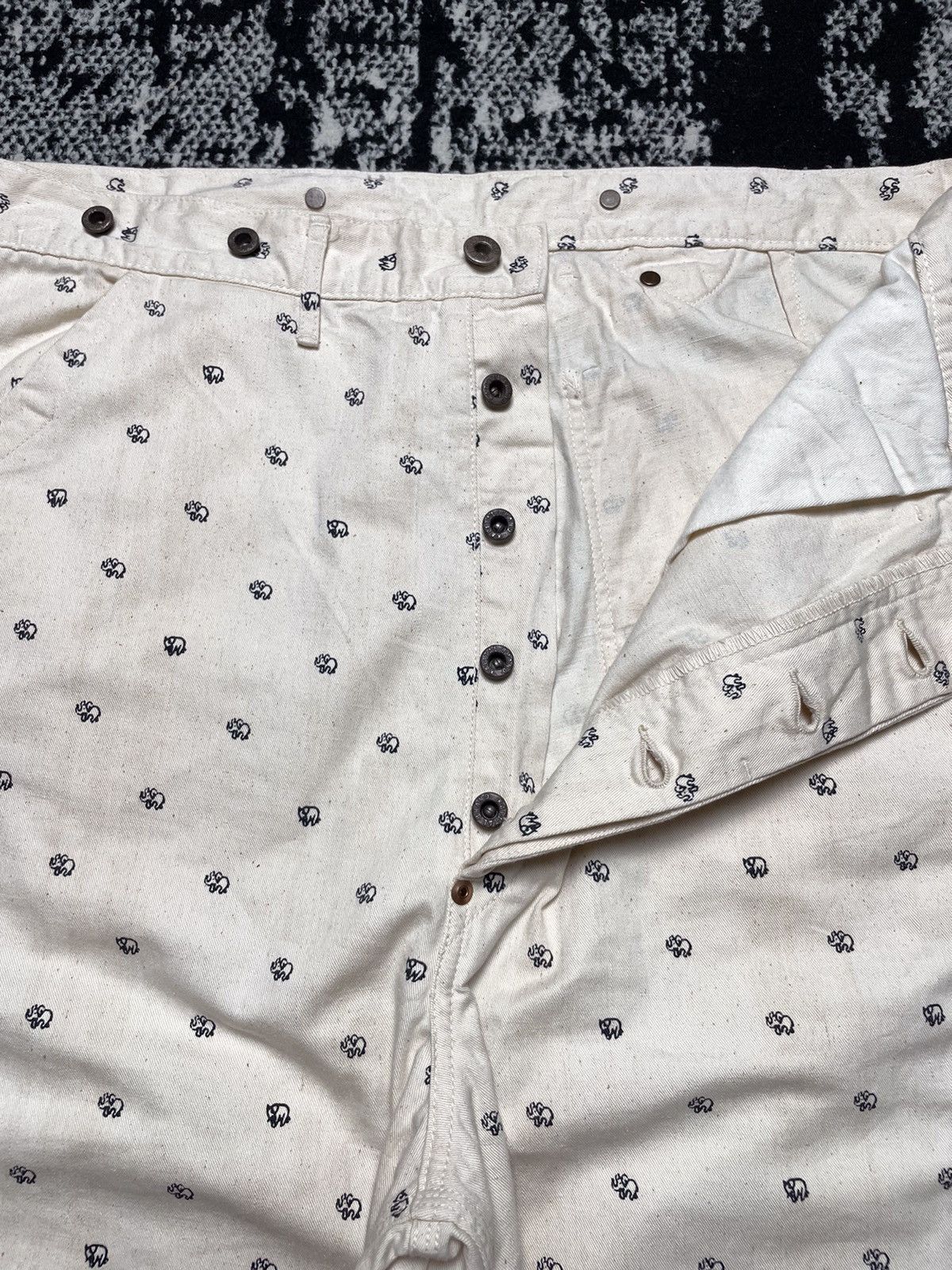 Japanese Brand Kapital carpenter elephant printed Size US 34 / EU 50 - 6 Thumbnail