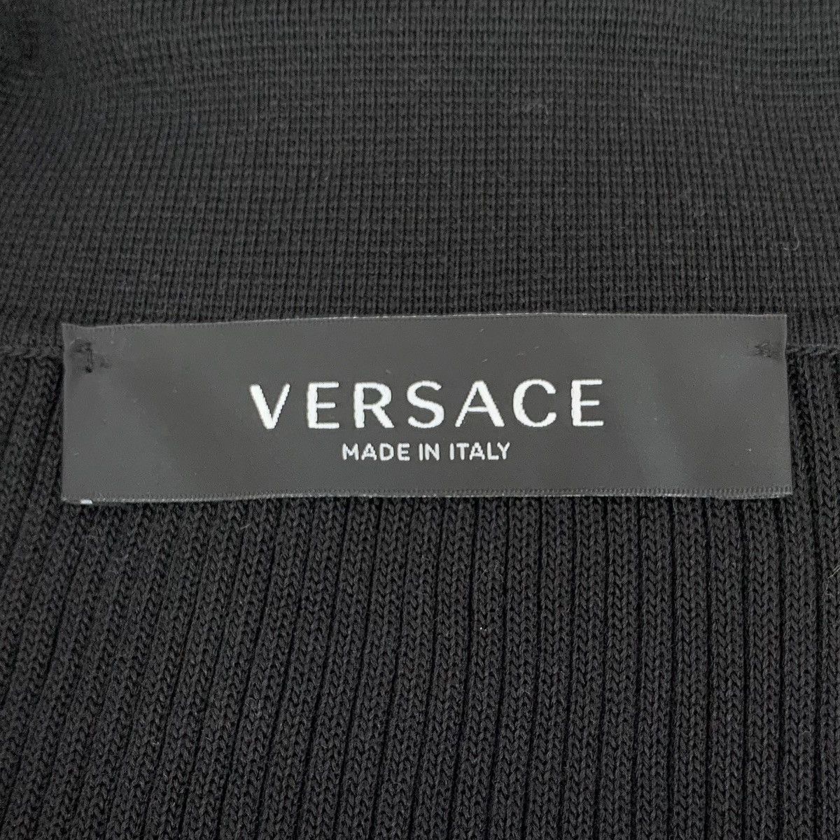 Versace Versace Mulberry Silk Lapel Long Sleeve Knit Dress K26WX Size M / US 6-8 / IT 42-44 - 5 Thumbnail