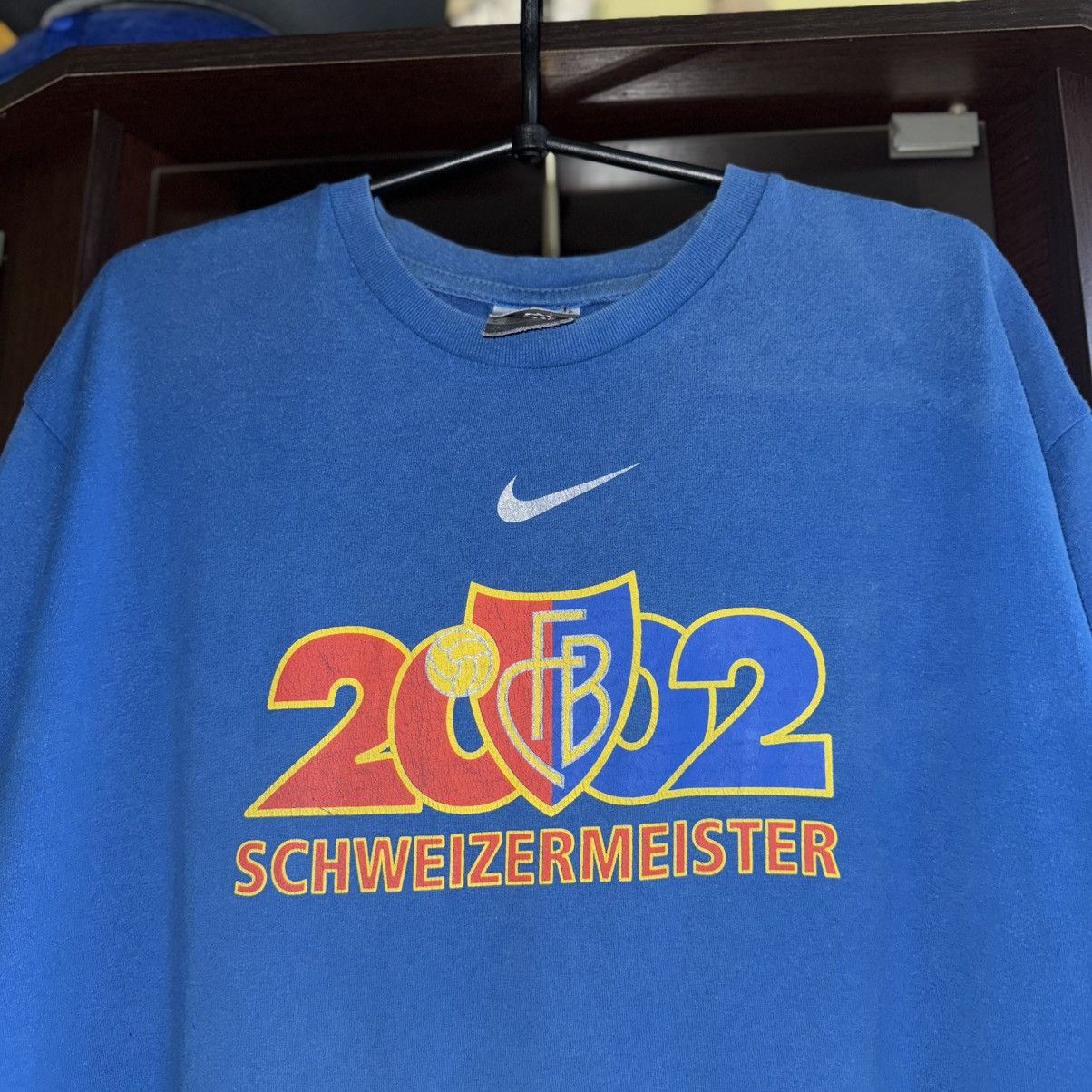 Nike Nike Basel 2002 Vintage T-Shirt Size XL Size US XL / EU 56 / 4 - 5 Thumbnail